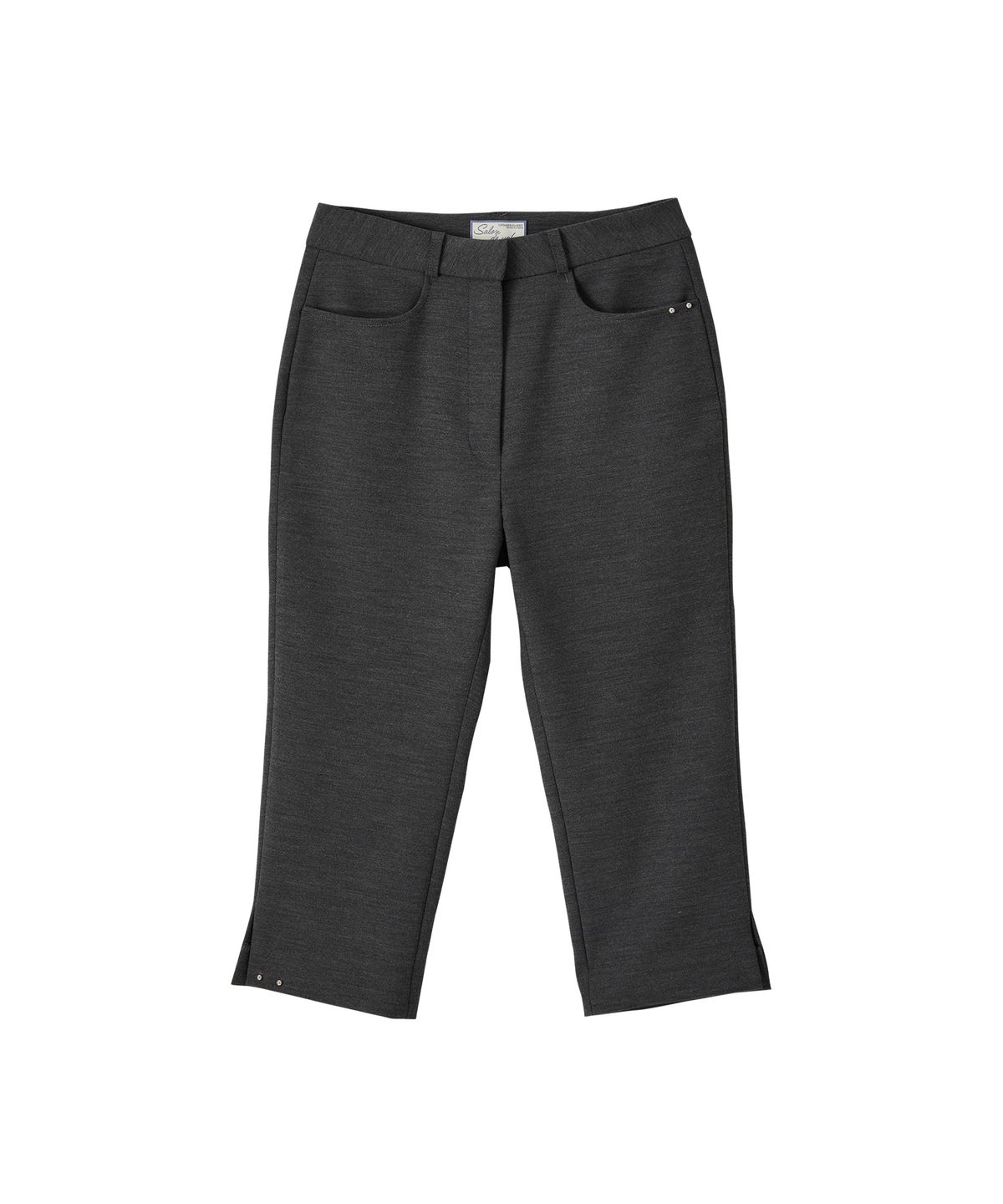 살롱 드 욘(SALON DE YOHN) Studded Capri Pants_ Gray