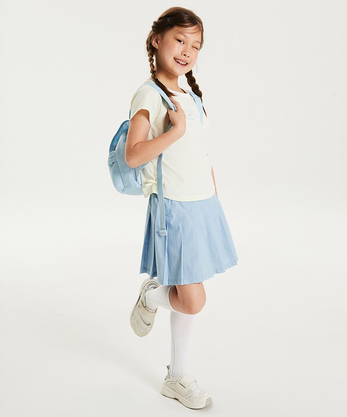 뉴발란스 키즈(NEWBALANCEKIDS) NBgC Cherry Blossom_보트넥 반팔티 아동 티셔츠 NK9EG2773G31