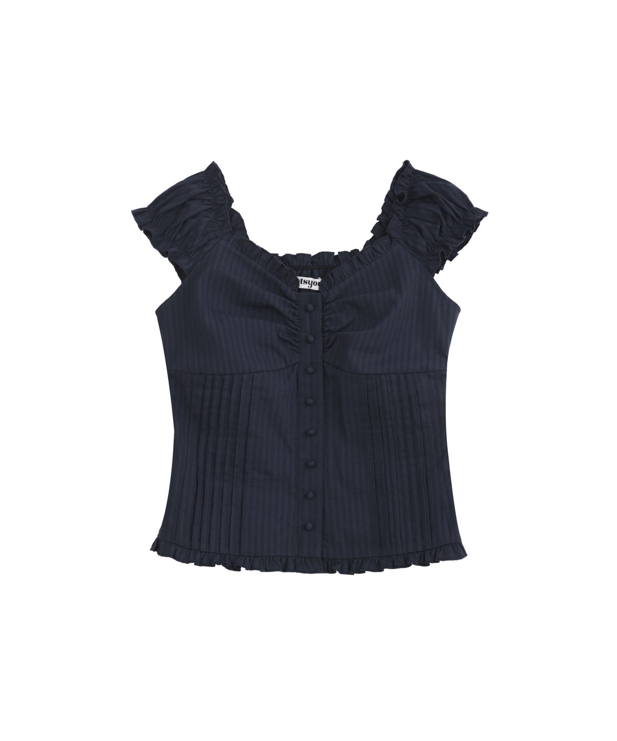 라츠유(LOTSYOU) LOTSYOU_Ella Blouse NAVY