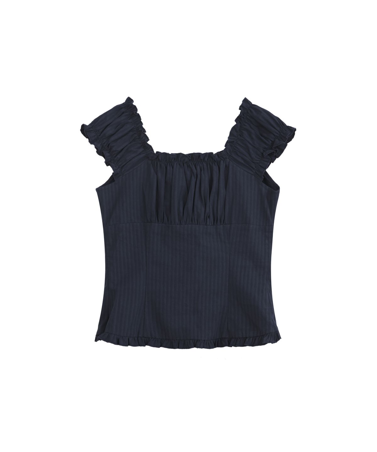 라츠유(LOTSYOU) LOTSYOU_Ella Blouse NAVY