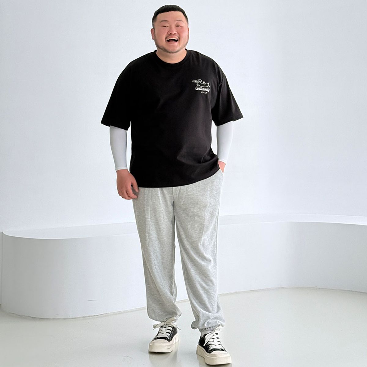 바이모노(BYMONO) [빅사이즈 26-46] [뱃살커버] 꼭꼭팬츠 조거 스웻팬츠