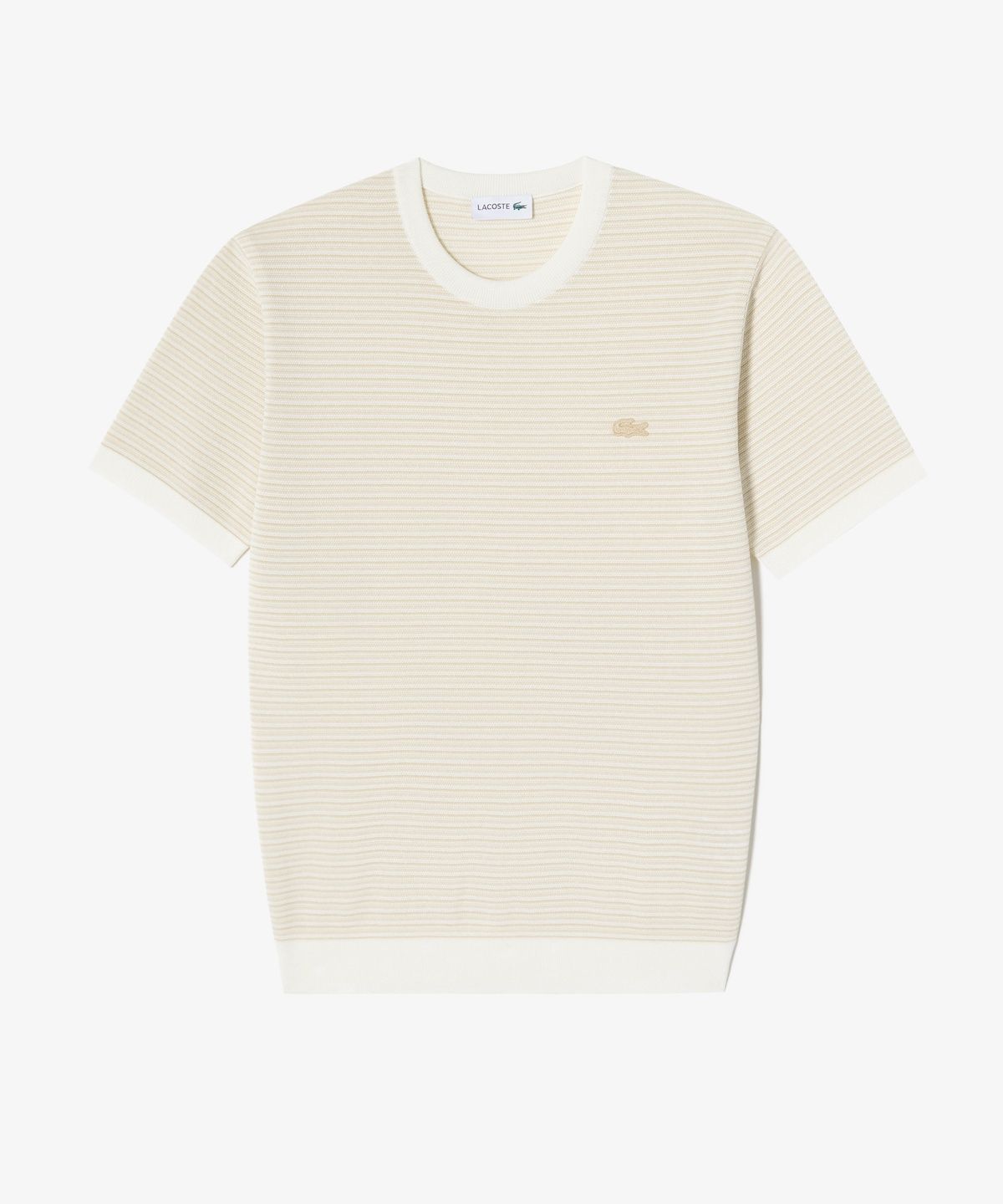 라코스테(LACOSTE) 남성 멀티 스트라이프 반팔 크루넥 풀오버 AH307E-56G 02S