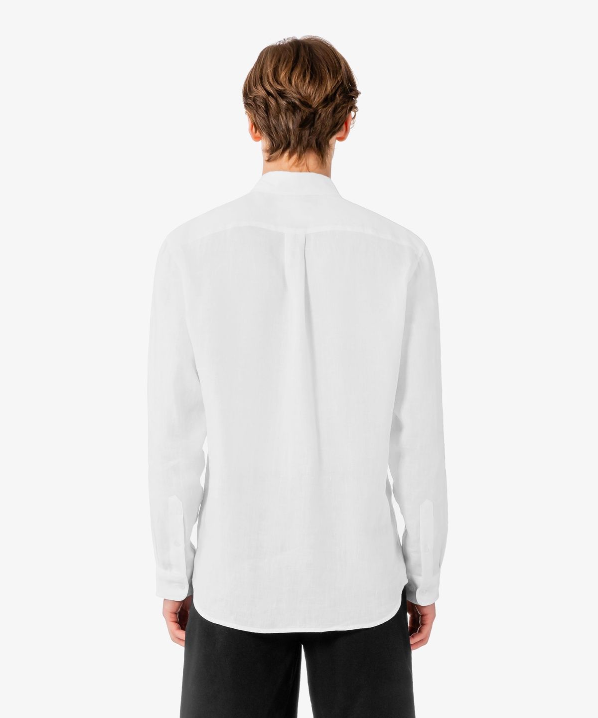 라코스테(LACOSTE) 남성 솔리드 린넨 셔츠 CH769E-56G 001