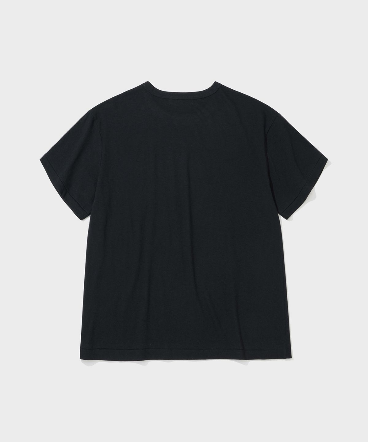셔터(SHIRTER) WOOL BLENDED COTTON T-SHIRT (BLACK)