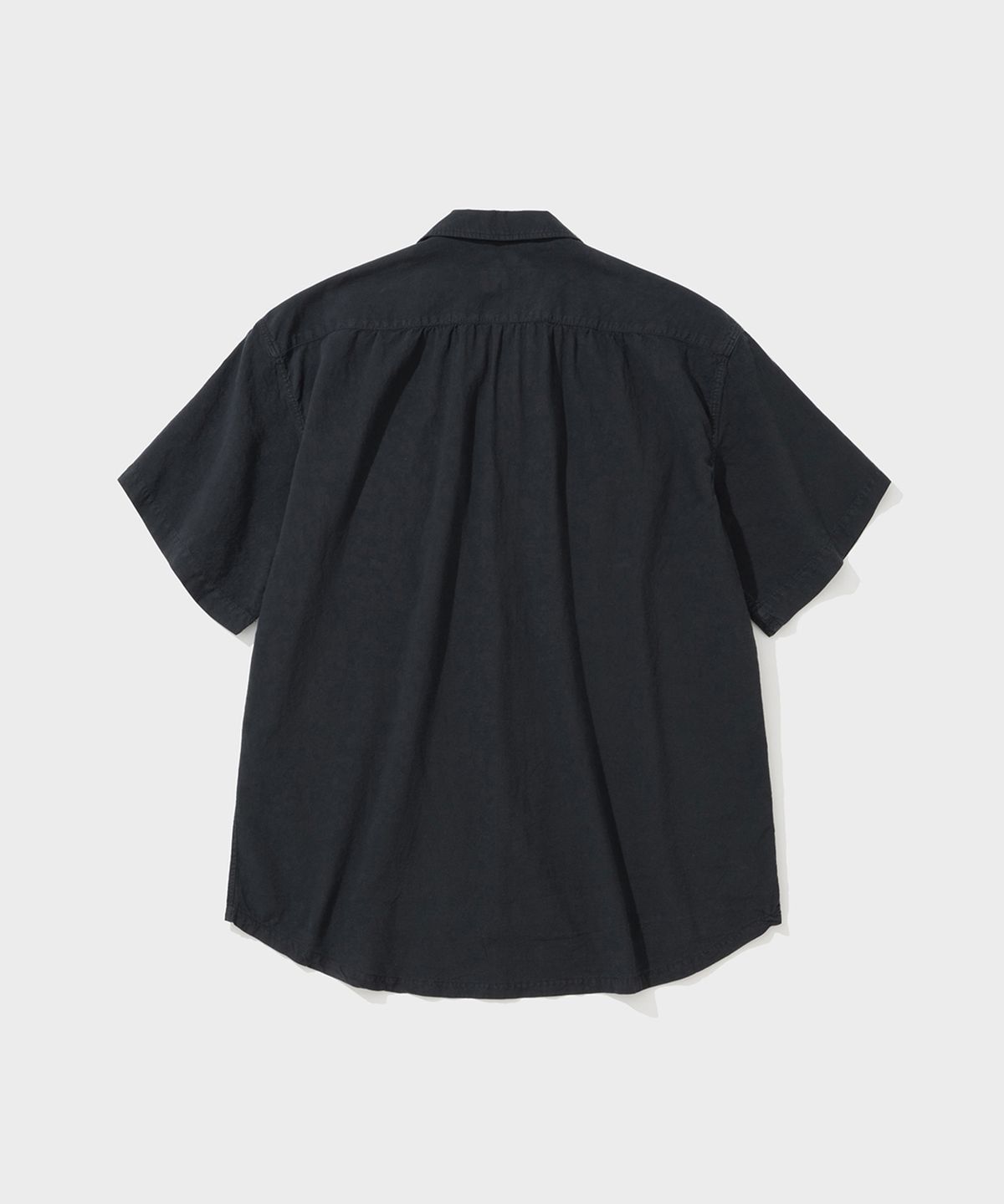 셔터(SHIRTER) GARMENT DYED RELAXED SHIRT (BLACK)
