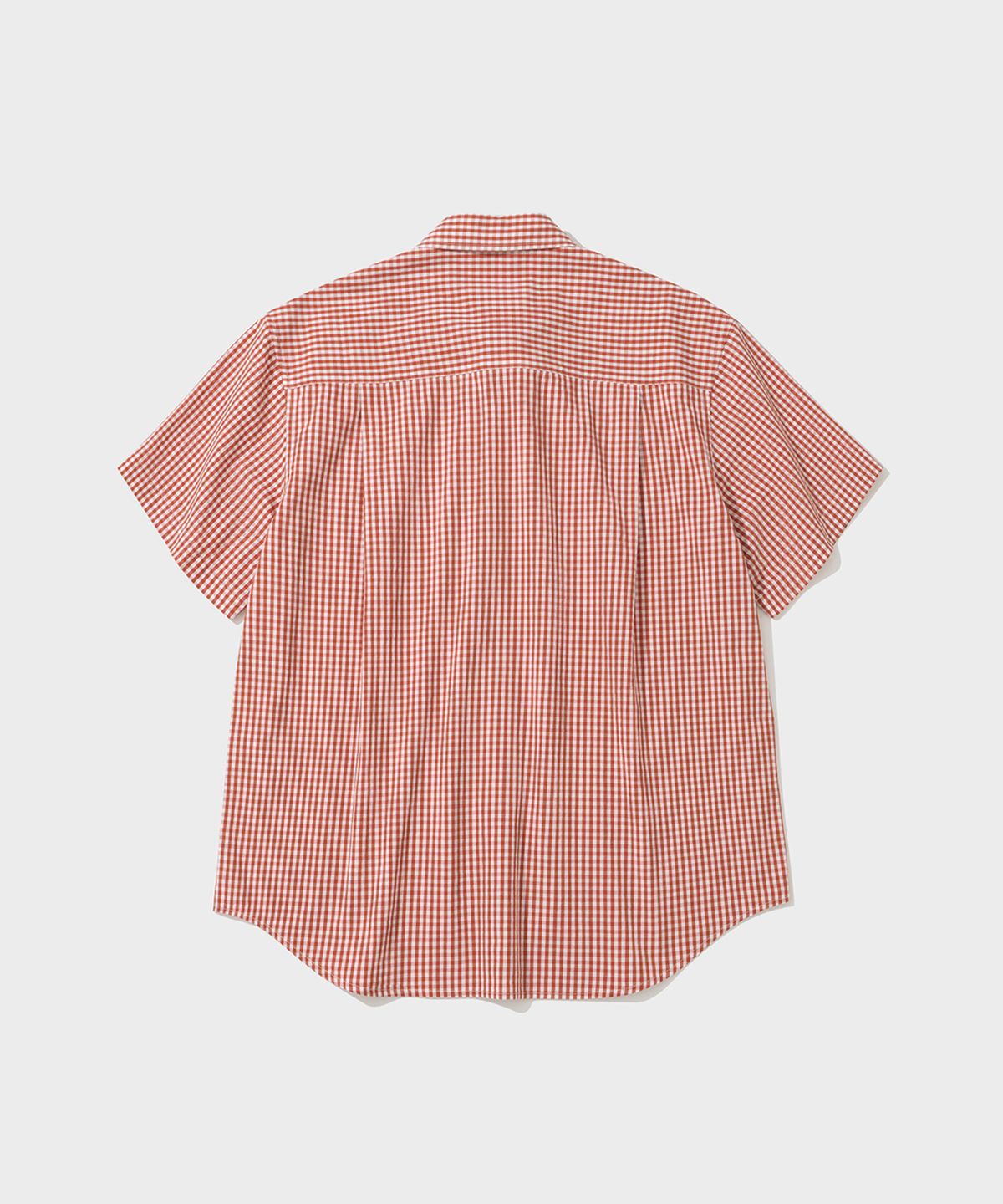 셔터(SHIRTER) ICE COTTON GINGHAM CHECK SHIRT (RED)