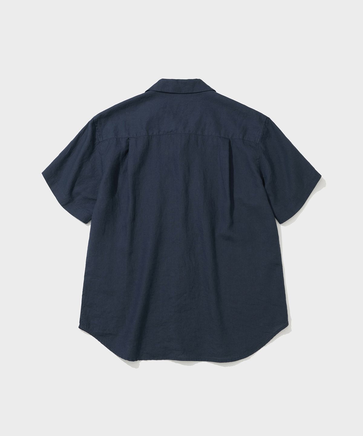셔터(SHIRTER) PURE LINEN SHORT SLEEVE SHIRT (NAVY)