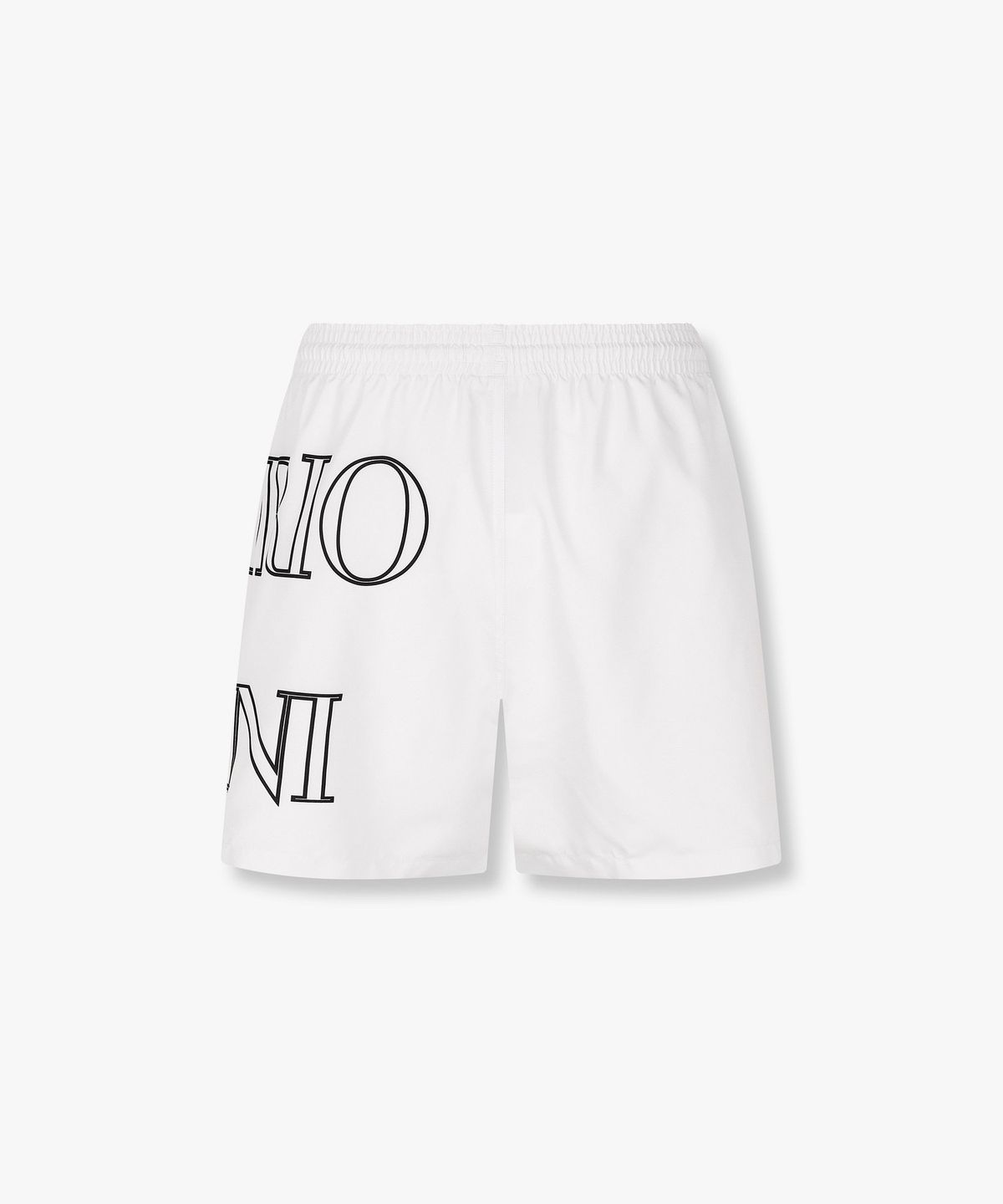 엠포리오 아르마니 언더웨어(EMPORIO ARMANI UNDERWEAR) 남성 빅 로고 프린트 스윔 쇼츠_화이트 0816121158