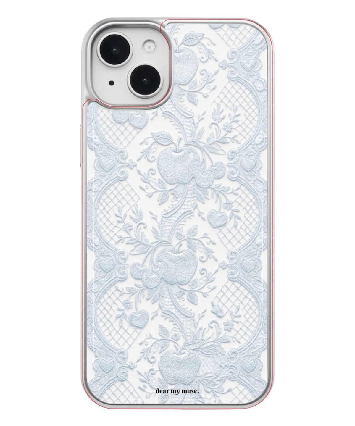 디어마이뮤즈(DEARMYMUSE) (epoxy) +맥세이프 lace case (4color) silver 에폭시 아이폰 갤럭시 케이스