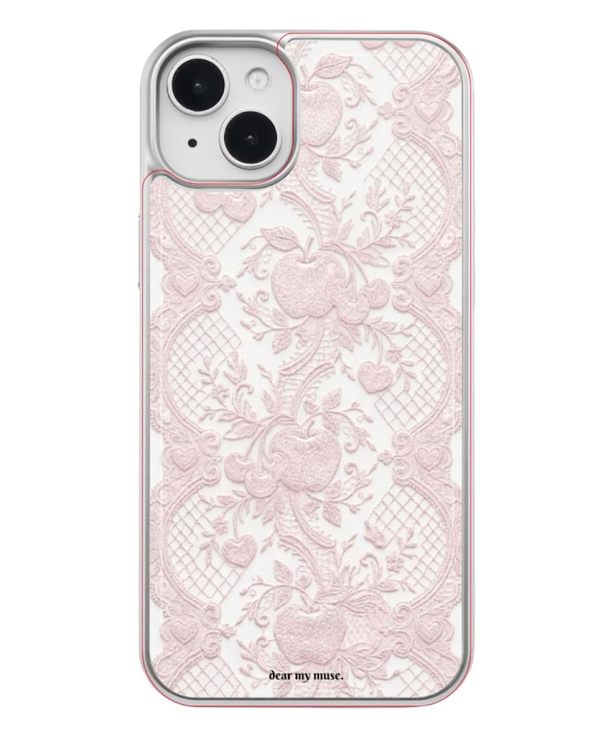 디어마이뮤즈(DEARMYMUSE) (epoxy) +맥세이프 lace case (4color) silver 에폭시 아이폰 갤럭시 케이스