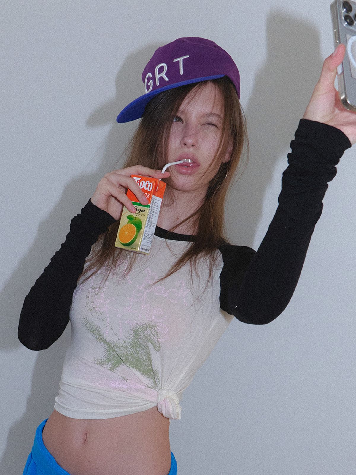 그리트(GREET) 노에튼 GRT 배색 캡 모자_Noeten Cap_Purple