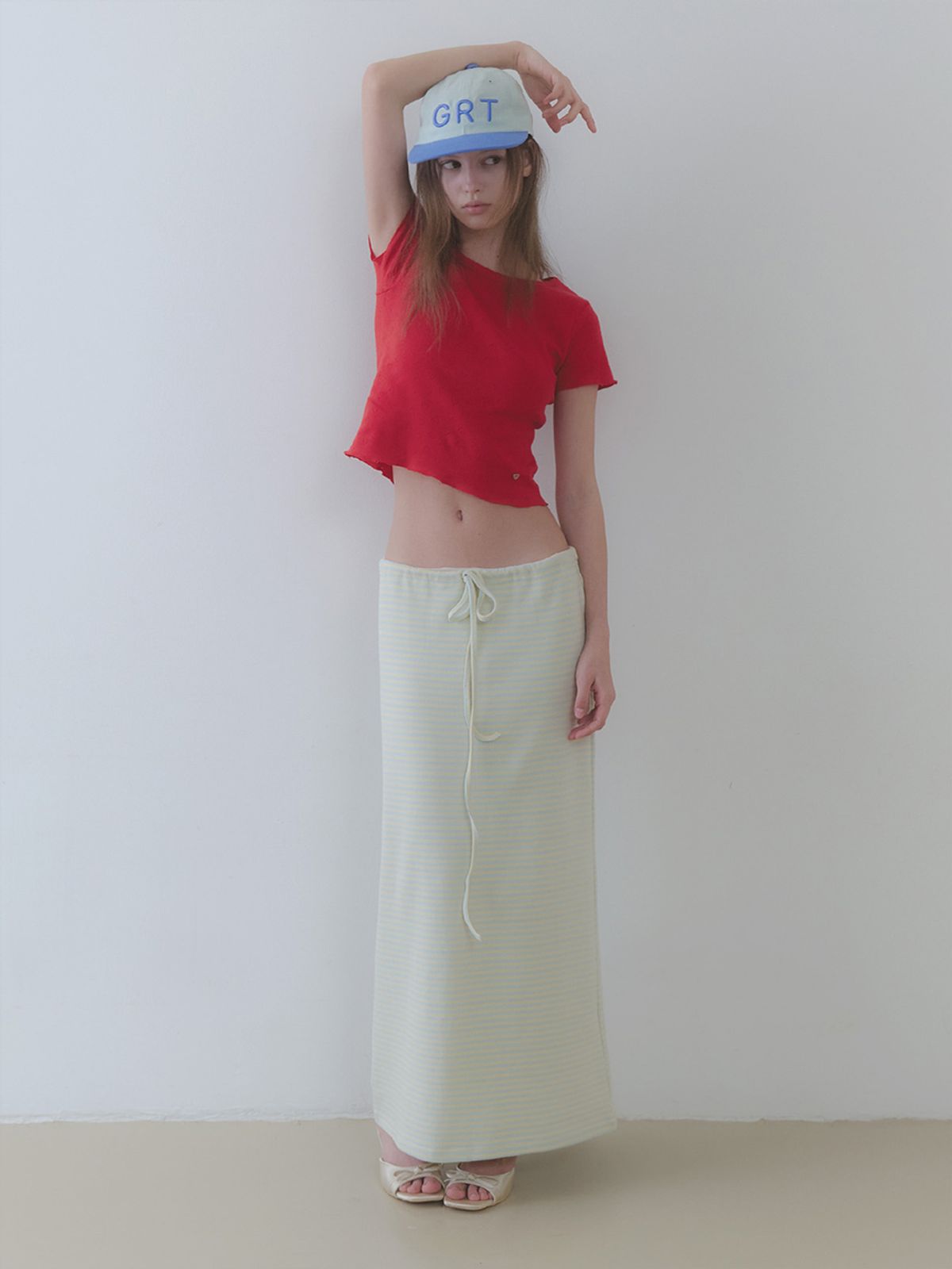 그리트(GREET) 시론 스트라이프 맥시 스커트_Siron Skirt_2colors