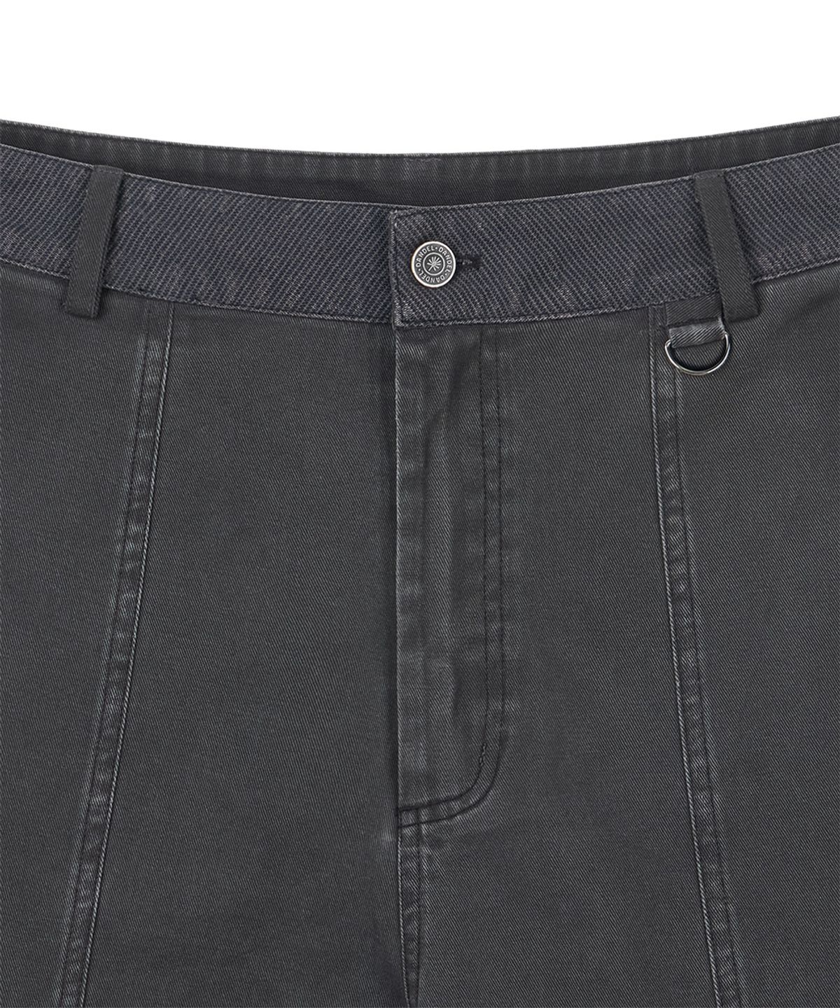 단델(DANDEL) DD box stitch binding pants (CHARCOAL)