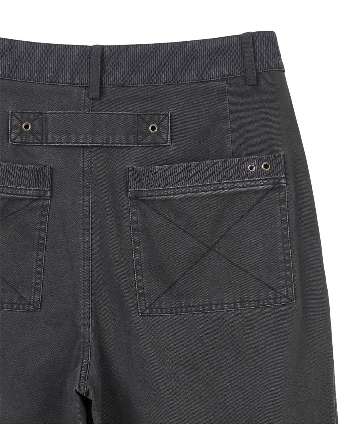 단델(DANDEL) DD box stitch binding pants (CHARCOAL)