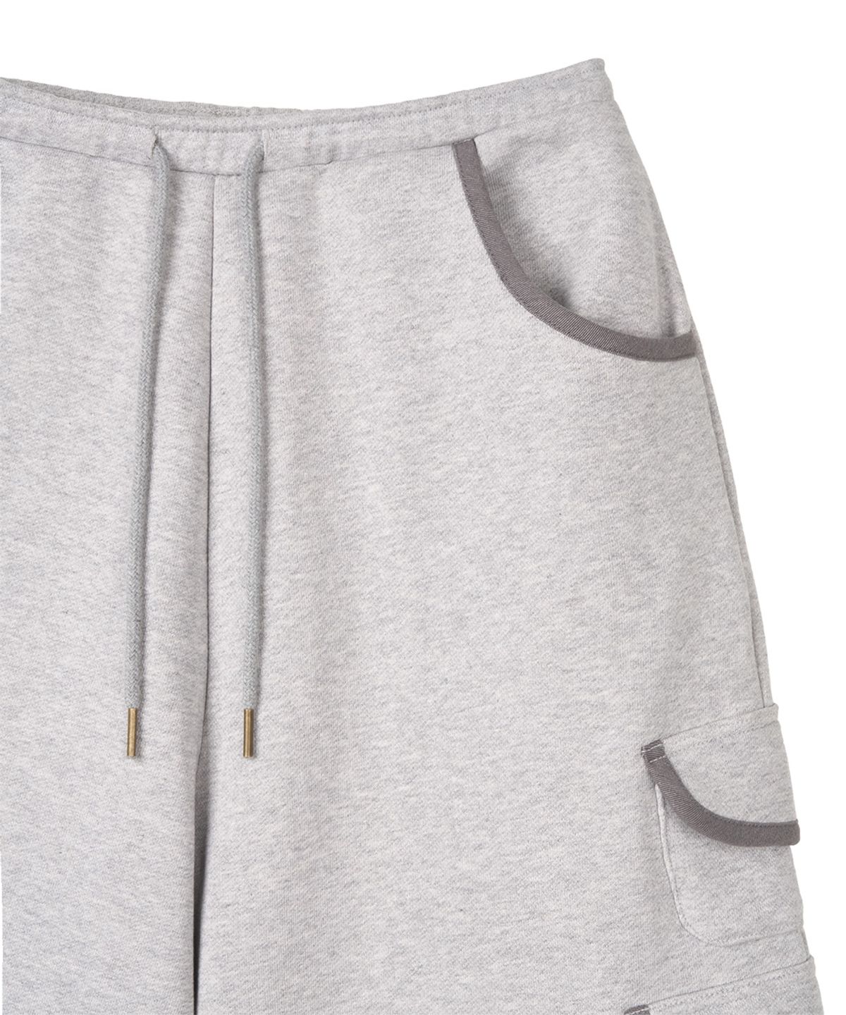 단델(DANDEL) DD binding cargo bermuda pants (GREY)