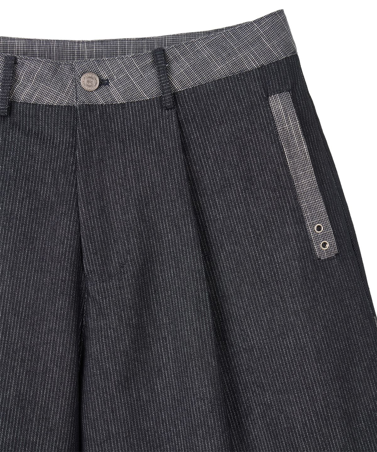 단델(DANDEL) DD stripe denim bermuda pants (INDIGO)