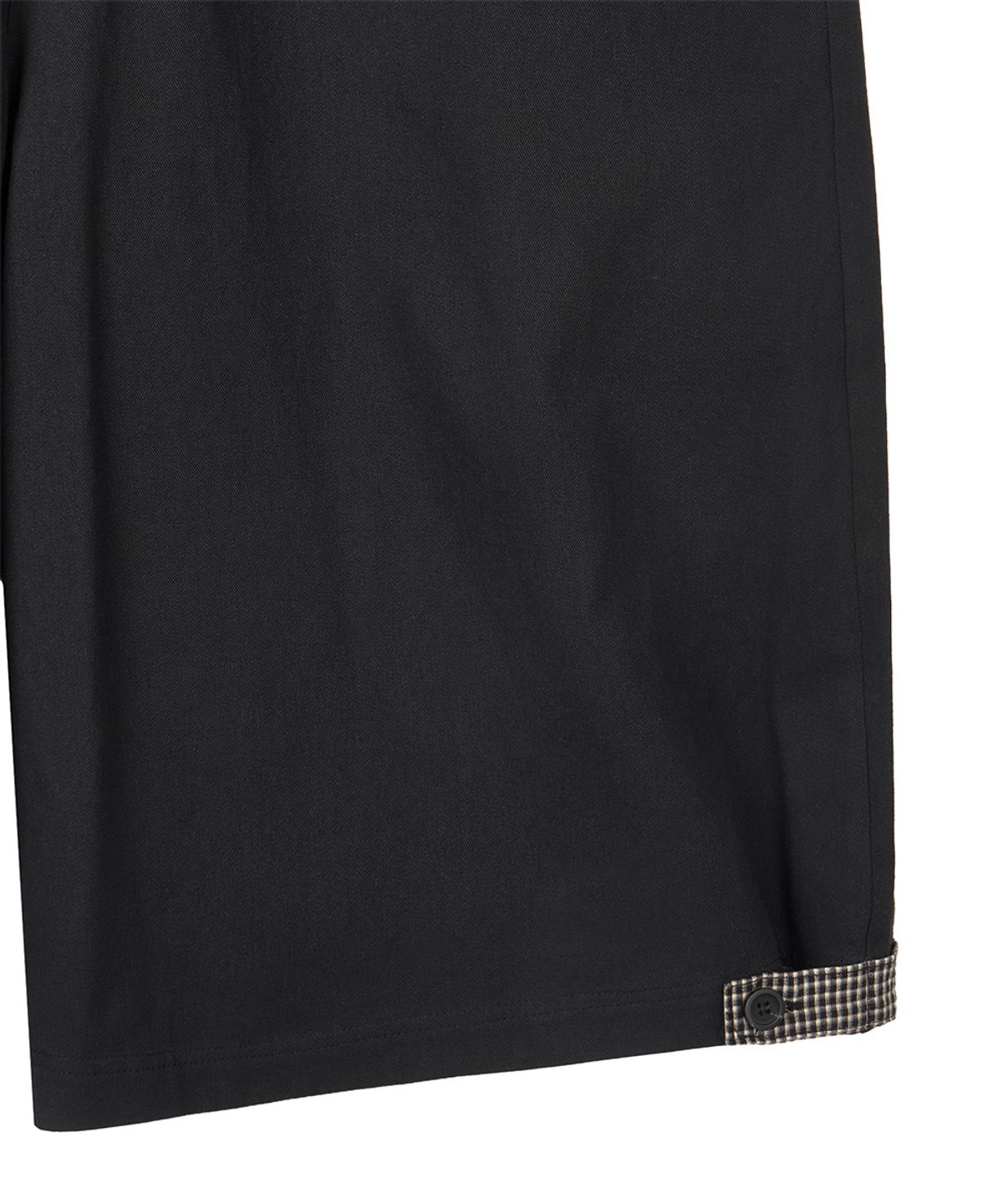 단델(DANDEL) DD check balloon bermuda pants (BLACK)