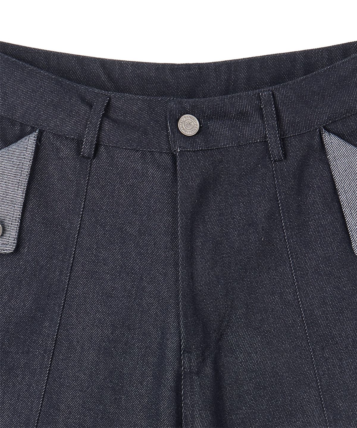 단델(DANDEL) DD turn-up denim bermuda pants (INDIGO)