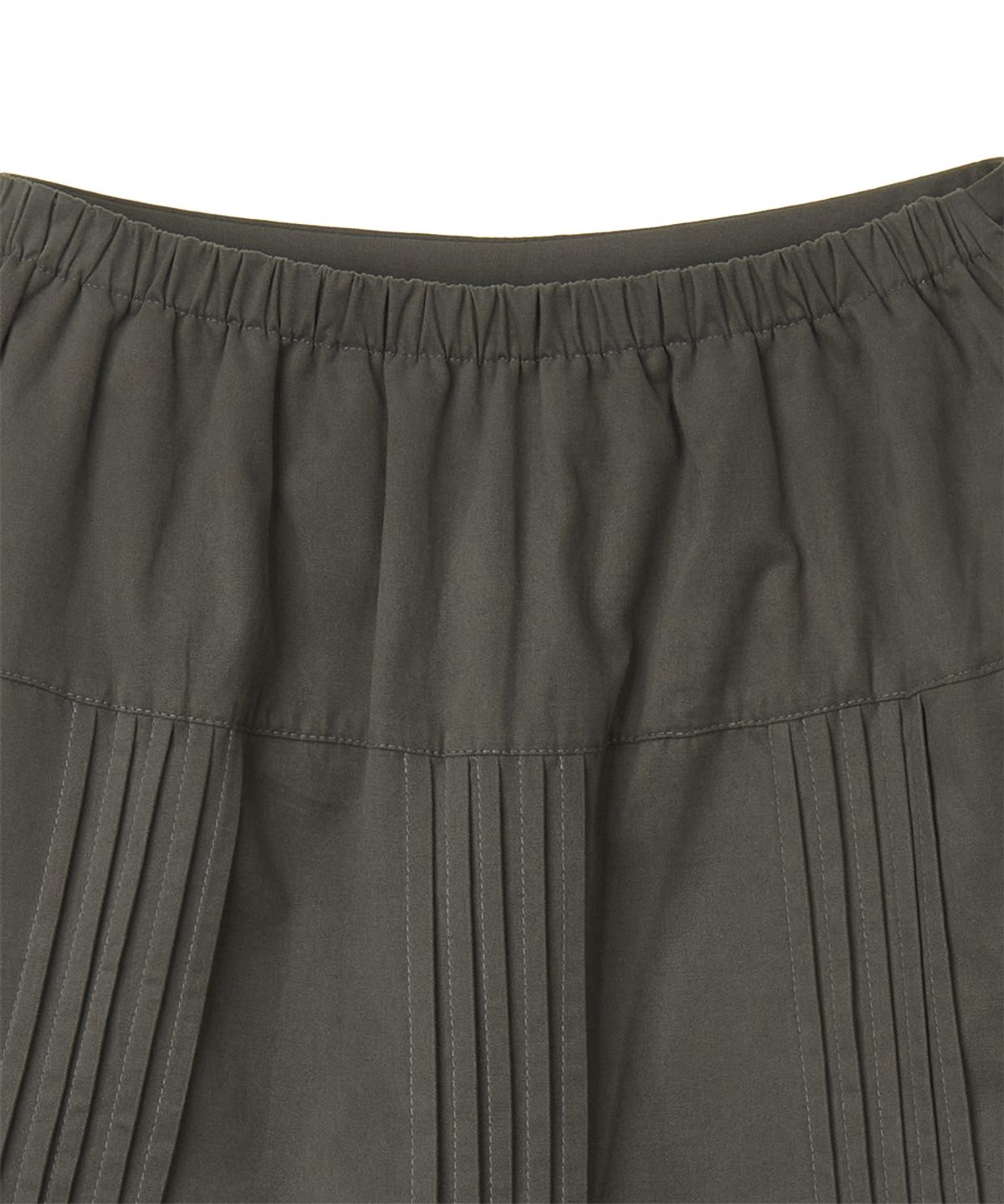 단델(DANDEL) DD pleats round pocket skirt (CHARCOAL)