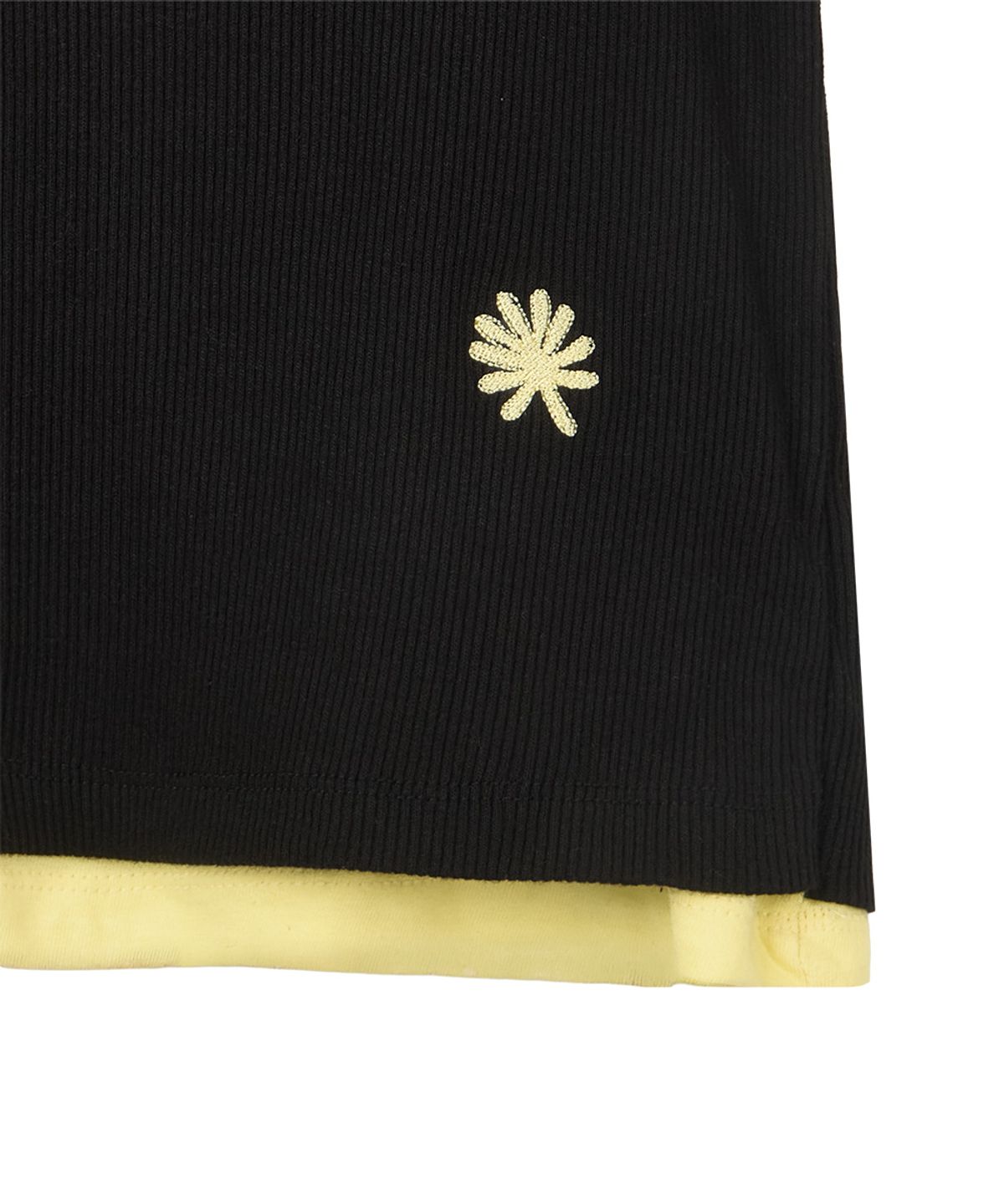 단델(DANDEL) DD layered rib sleeveless (BLACK)