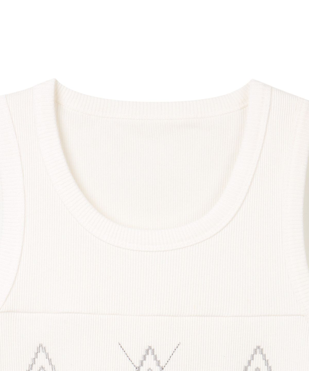단델(DANDEL) DD argyle stitch sleeveless (WHITE)
