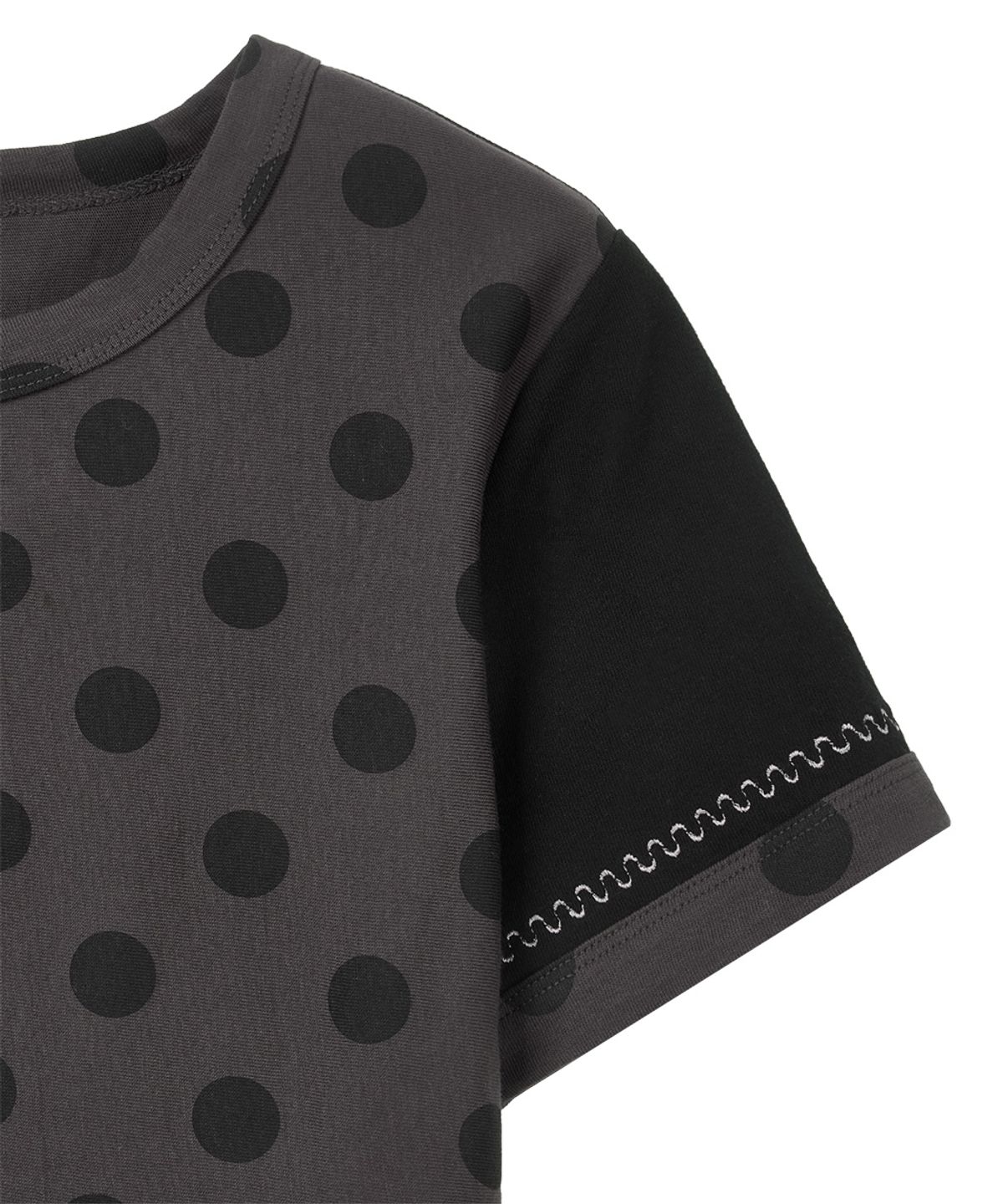 단델(DANDEL) DD mixed pattern henley neck tee (DT BLACK)