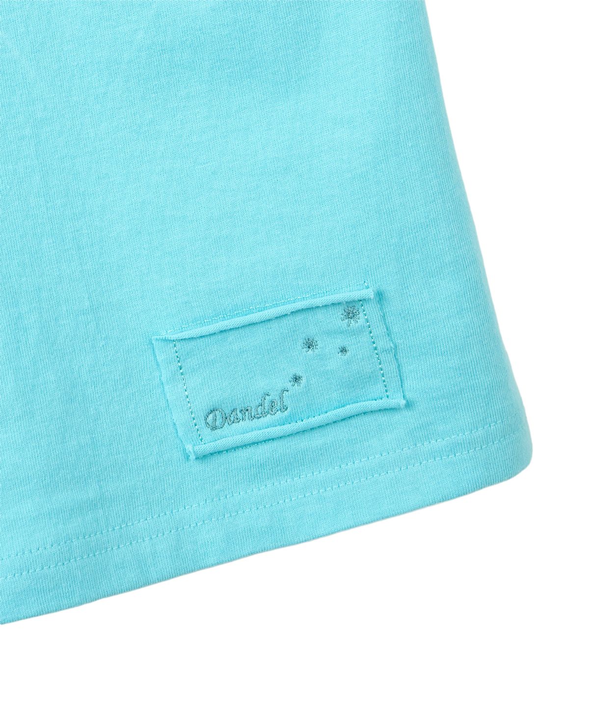 단델(DANDEL) DD asym side rib tee (MINT BLUE)