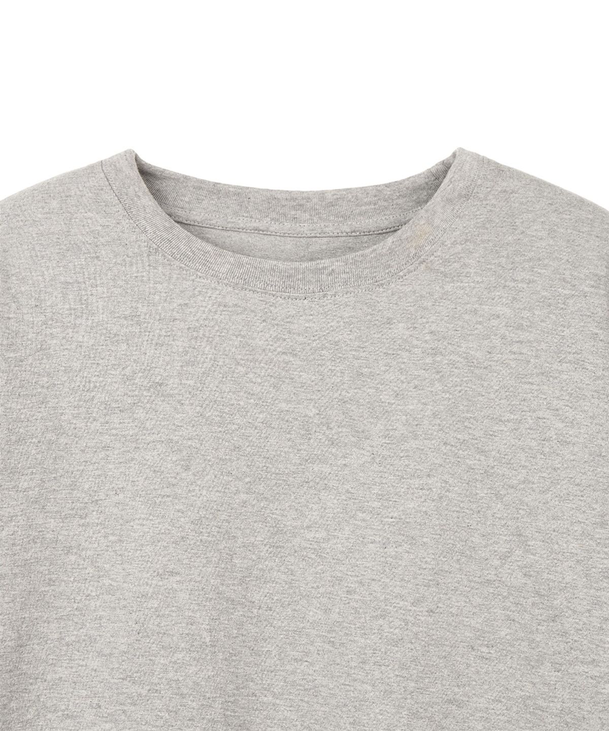 단델(DANDEL) DD asym side rib tee (GREY)