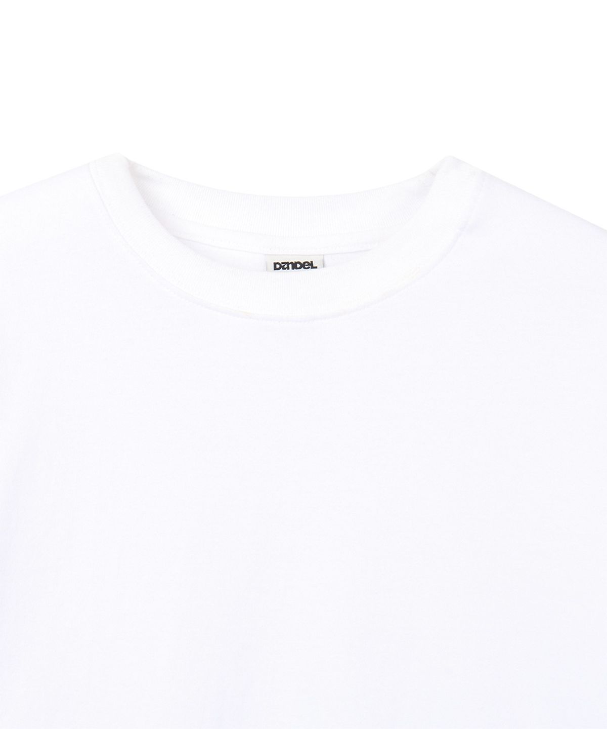 단델(DANDEL) DD asym side rib tee (WHITE)