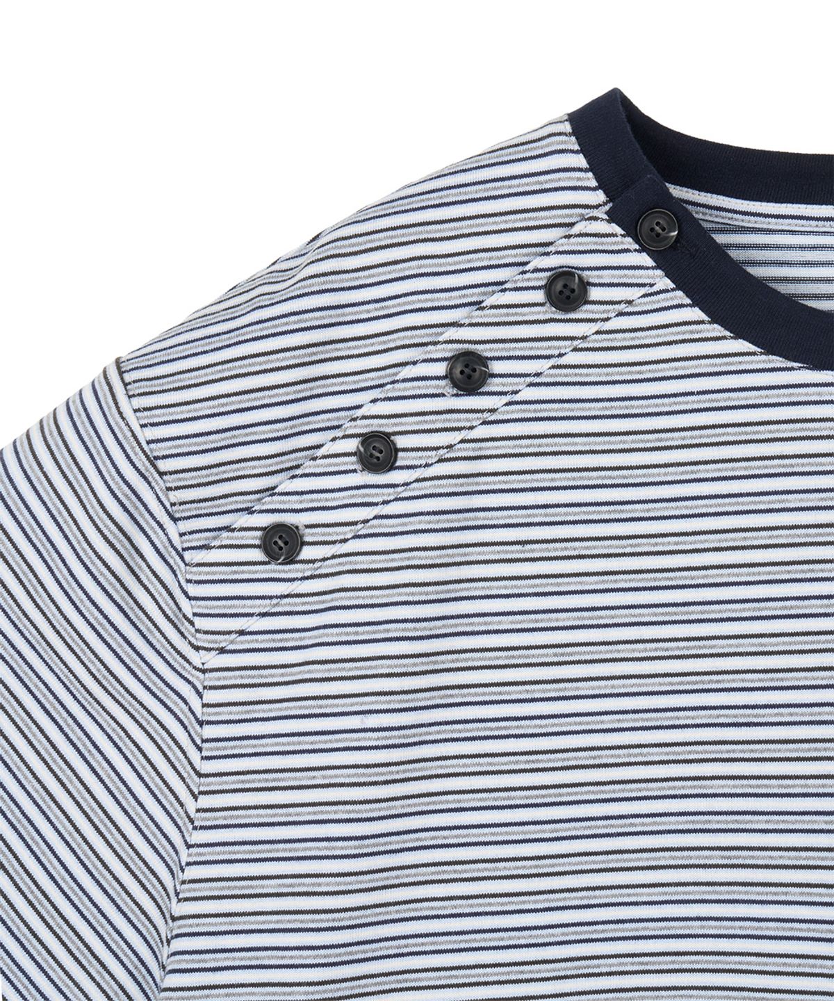 단델(DANDEL) DD shoulder button symbol tee (ST NAVY)