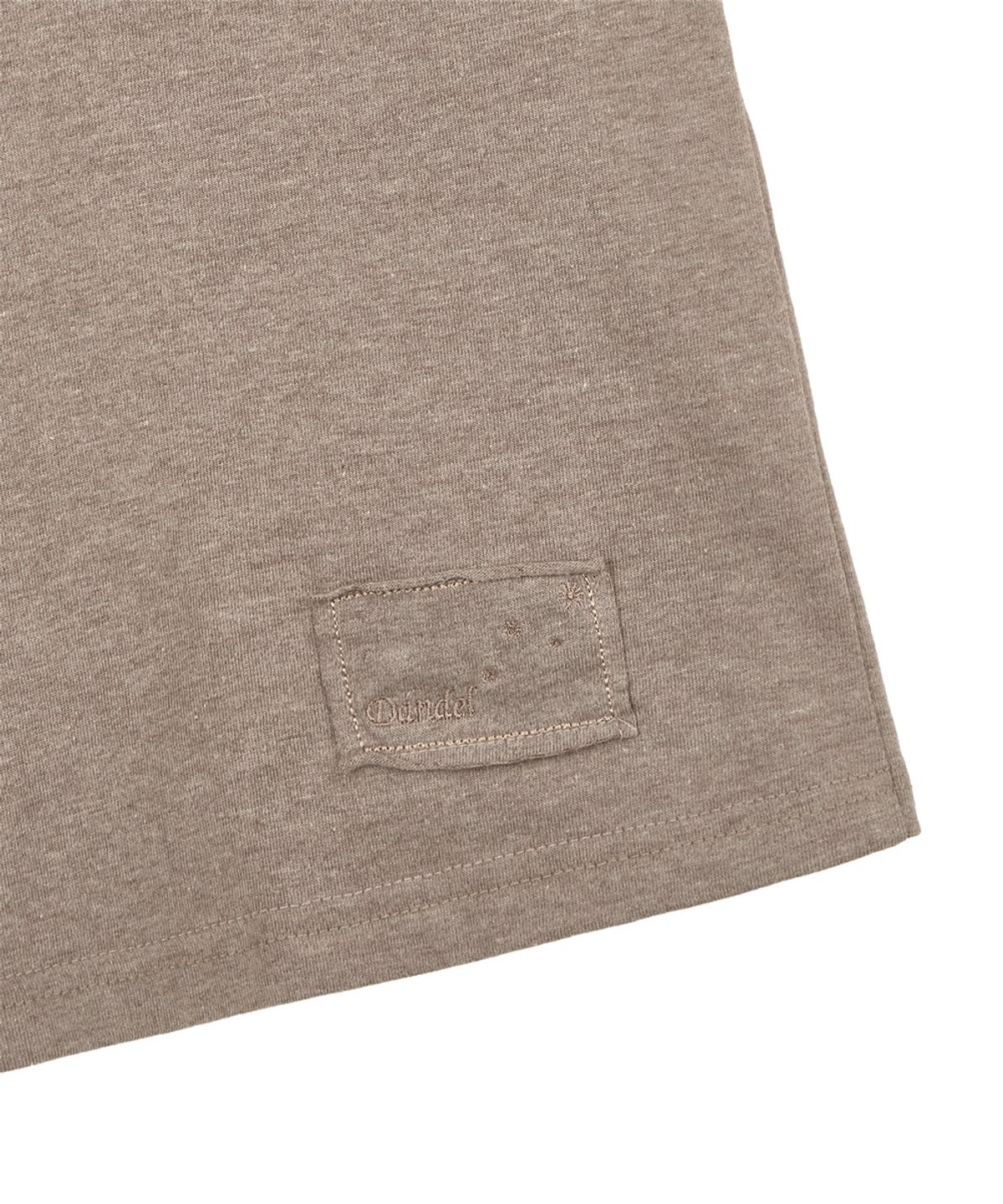 단델(DANDEL) DD shoulder button symbol tee (BEIGE)