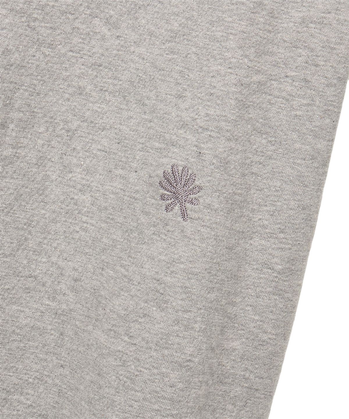 단델(DANDEL) DD check roll-up henley neck tee (GREY)