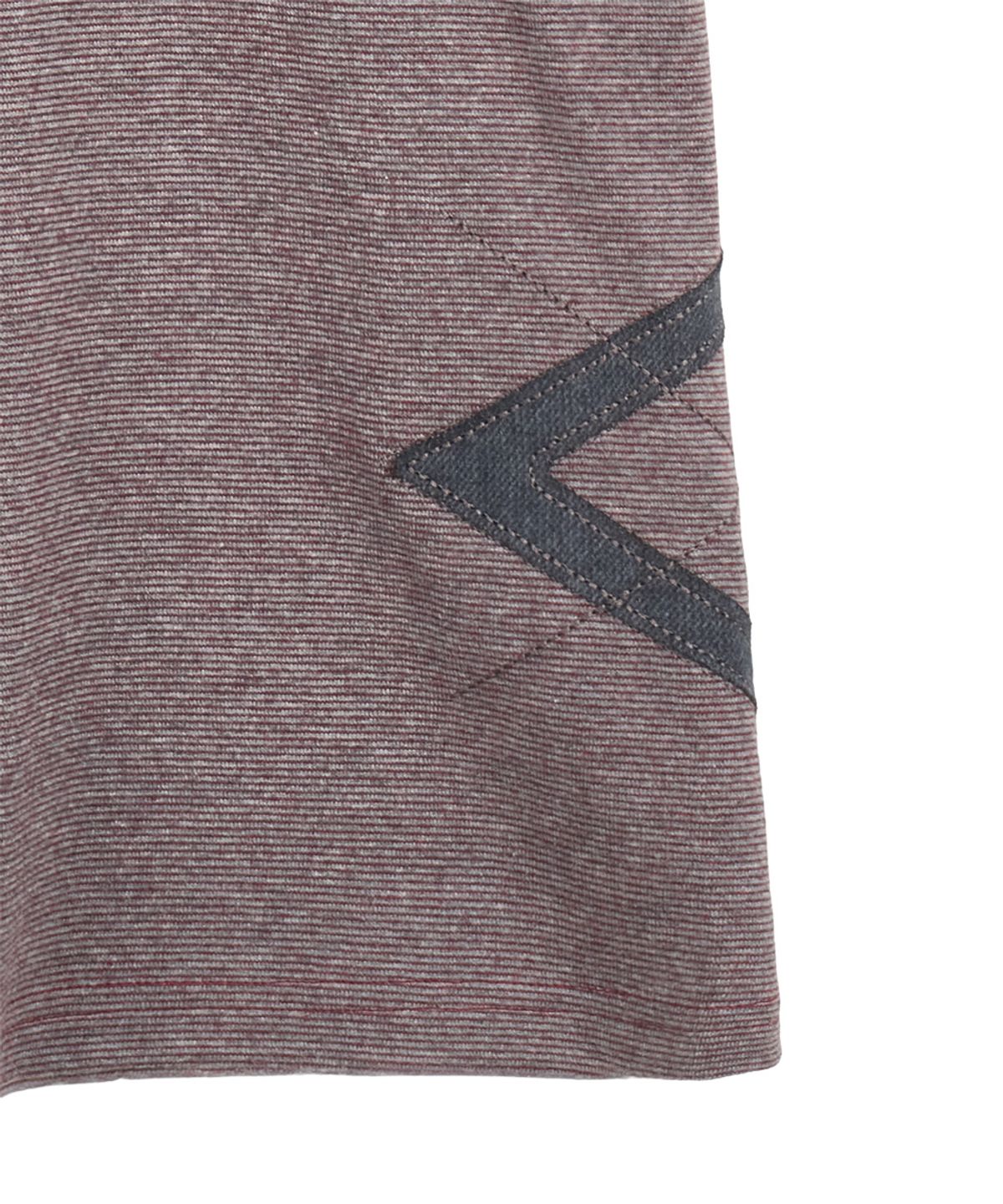 단델(DANDEL) DD argyle applique stripe tee (RED)