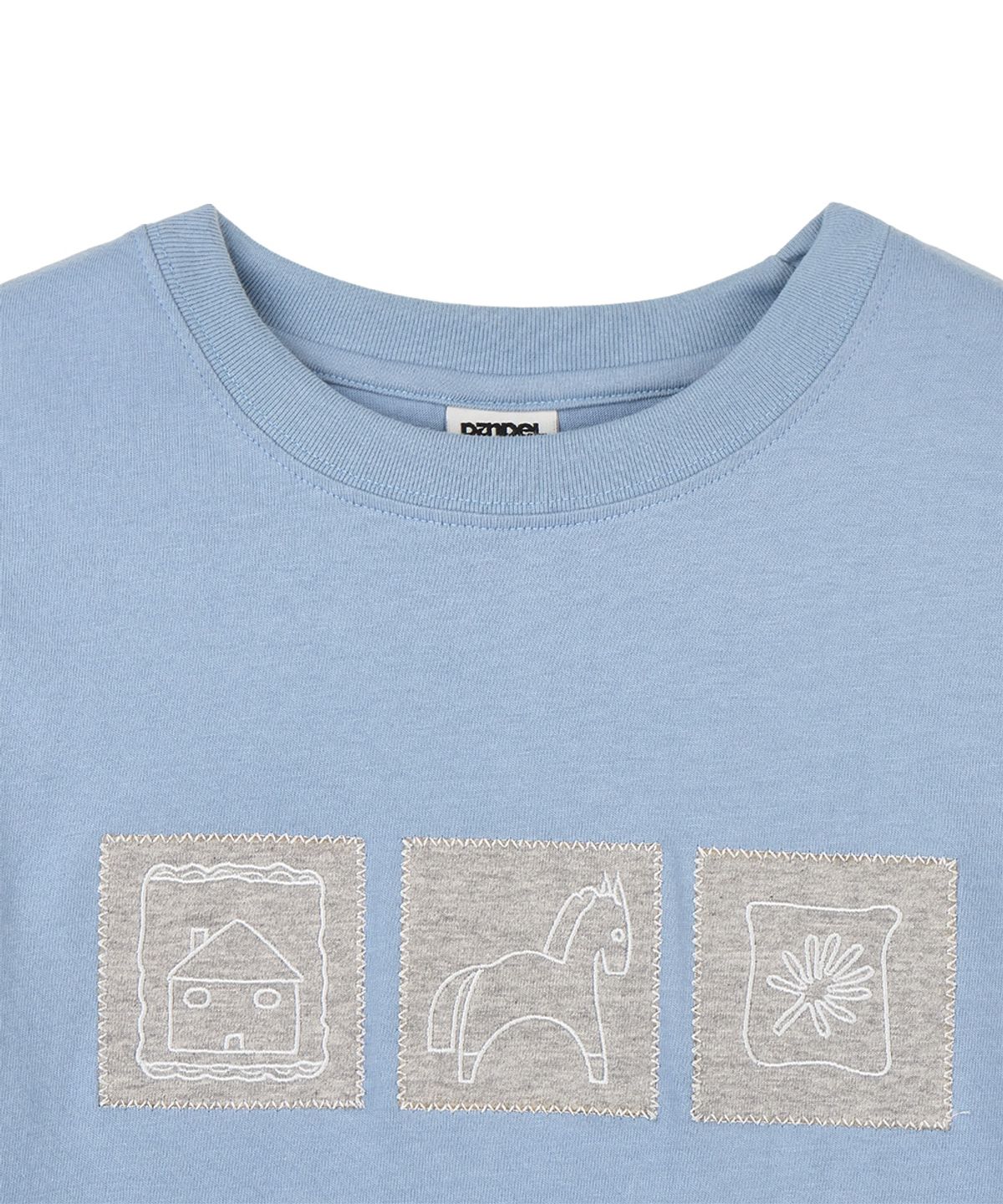 단델(DANDEL) DD horse gallery tee (SKY BLUE)