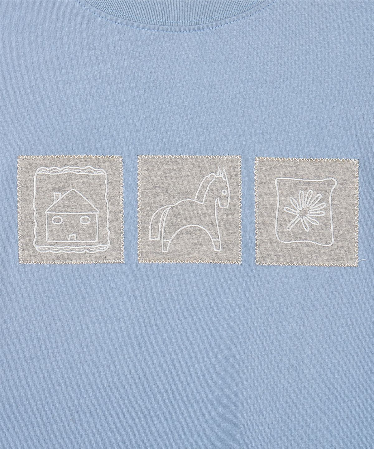 단델(DANDEL) DD horse gallery tee (SKY BLUE)