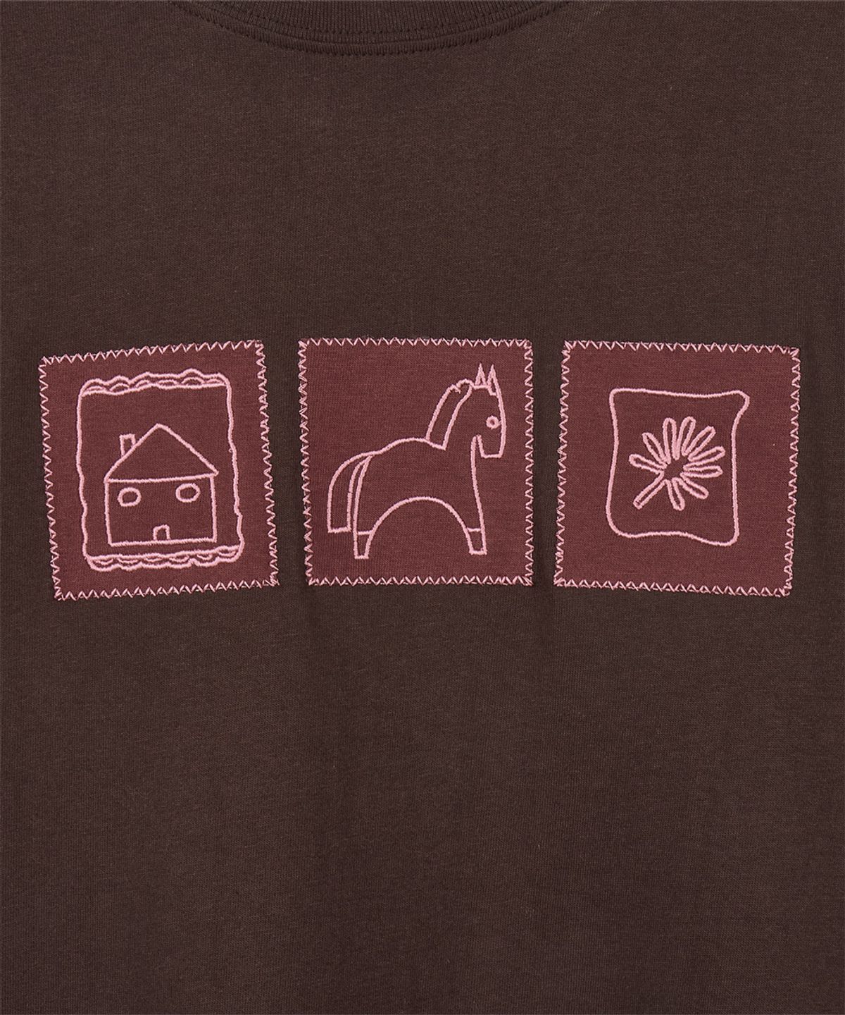 단델(DANDEL) DD horse gallery tee (BROWN)
