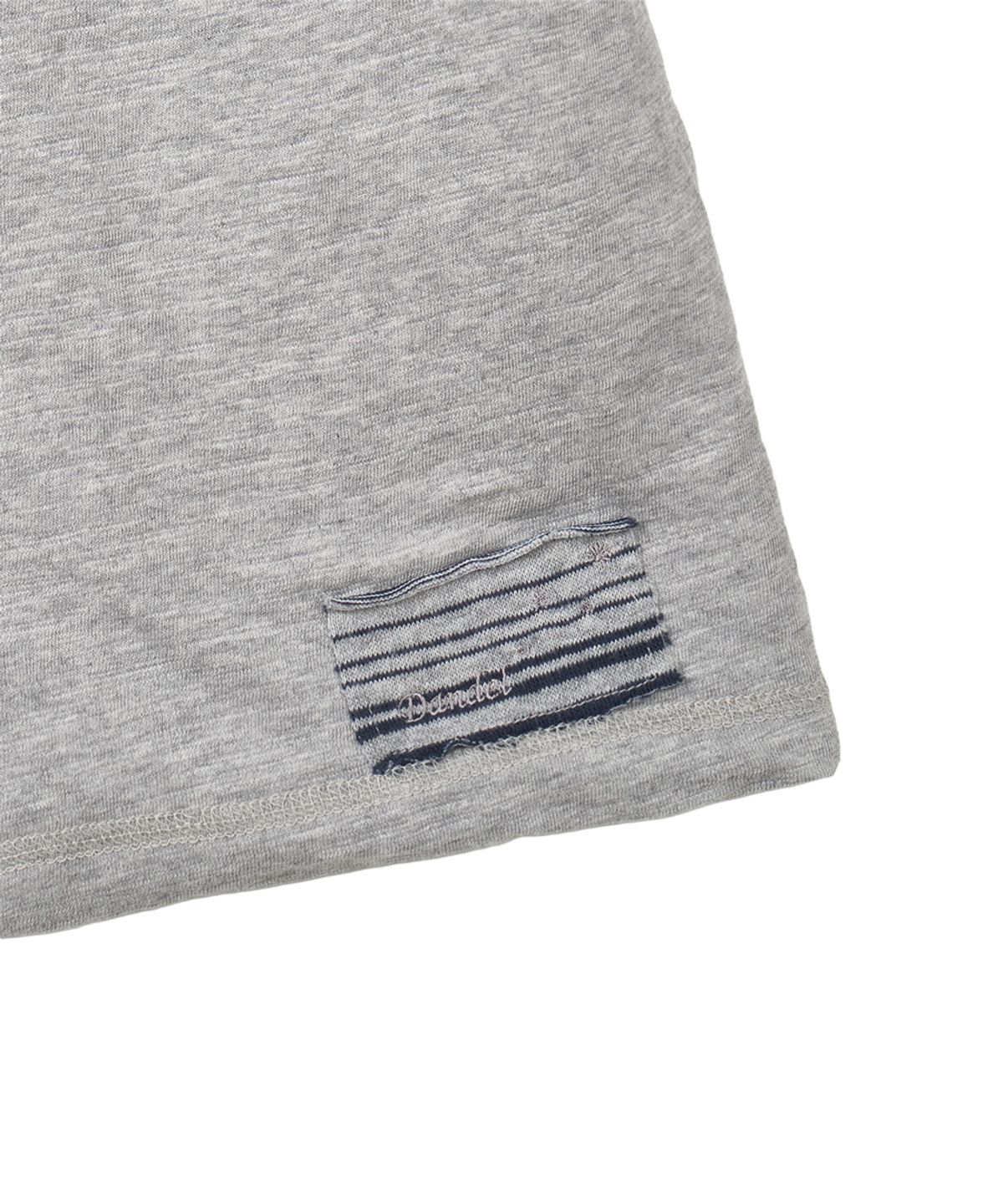 단델(DANDEL) DD reversible stripe pocket tee (GREY)