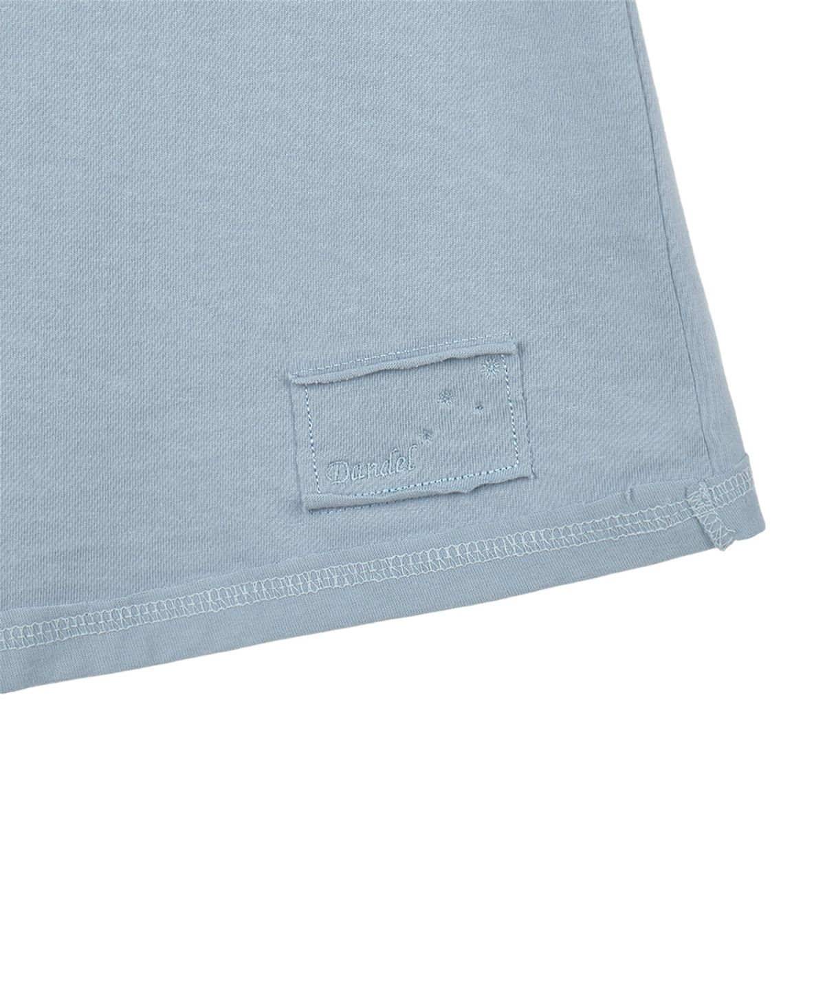 단델(DANDEL) DD two horse stitch tee (SKY BLUE)
