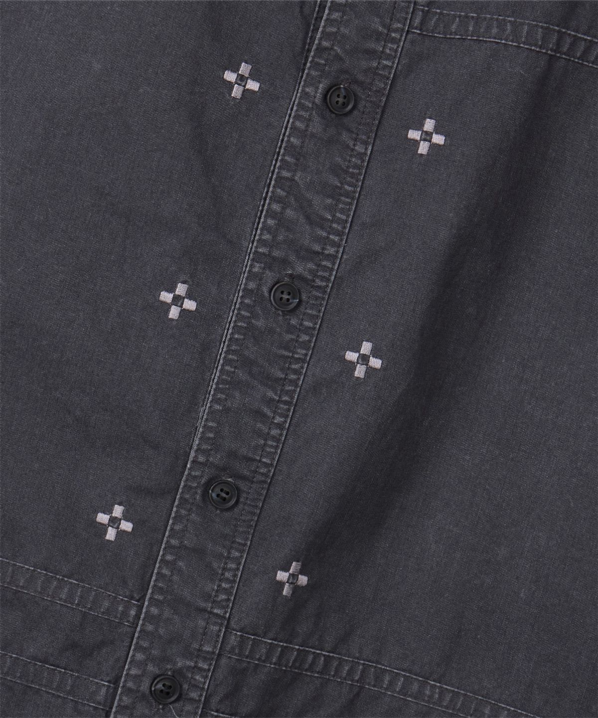 단델(DANDEL) DD pixel glyph taped shirt (CHARCOAL)