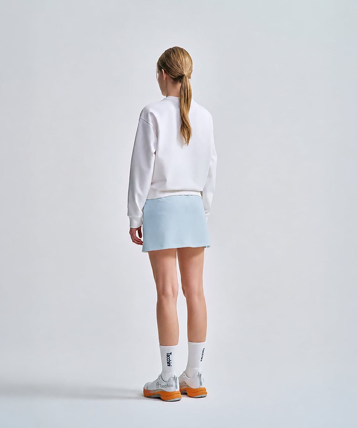 세르지오 타키니(SERGIO TACCHINI) W 쿠쉬라이트 스커트 (L.Indigo)