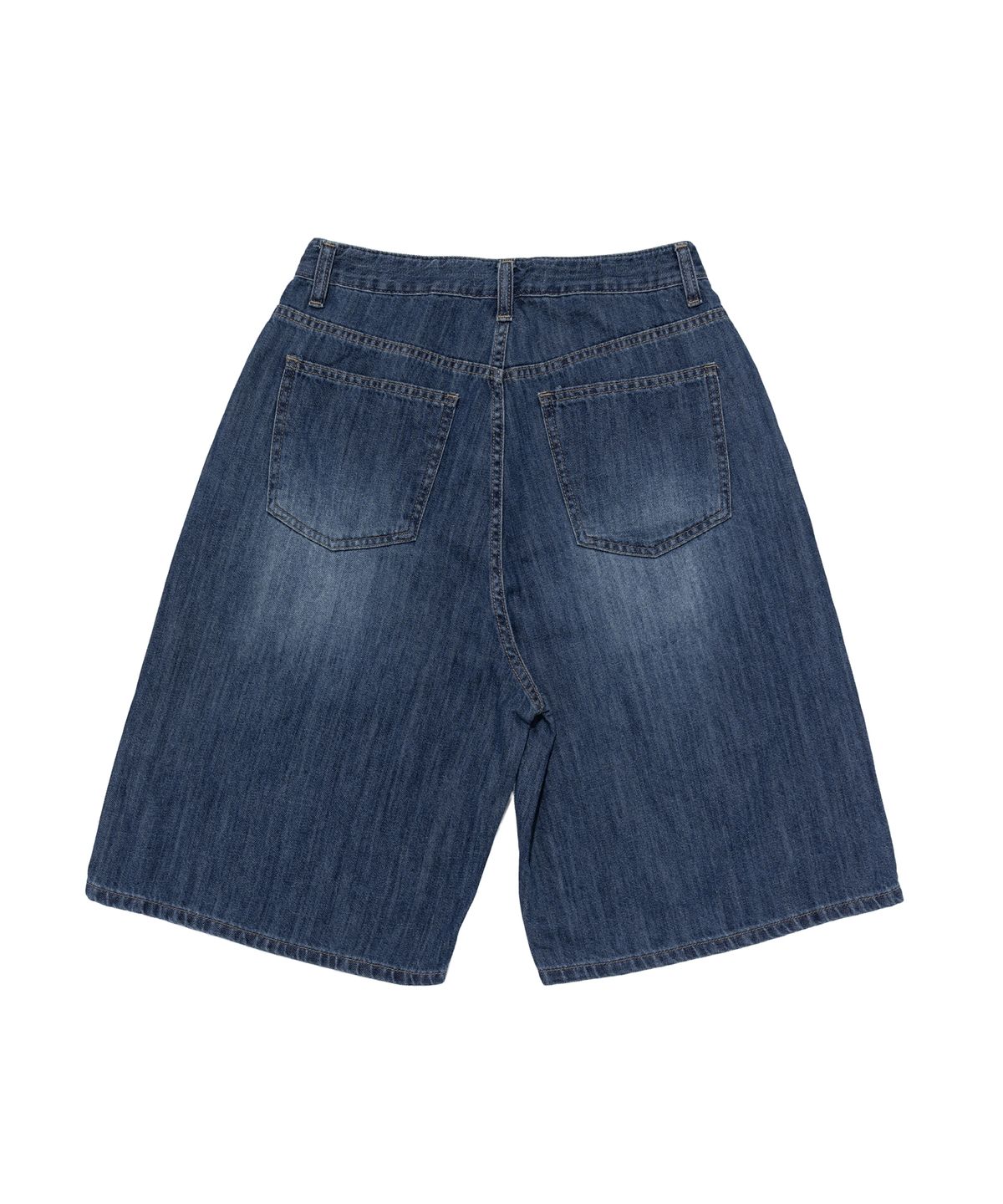 카고브로스 포 우먼(CARGOBROS FOR WOMAN) 데일리 와이드 데님 버뮤다 팬츠 (진청)