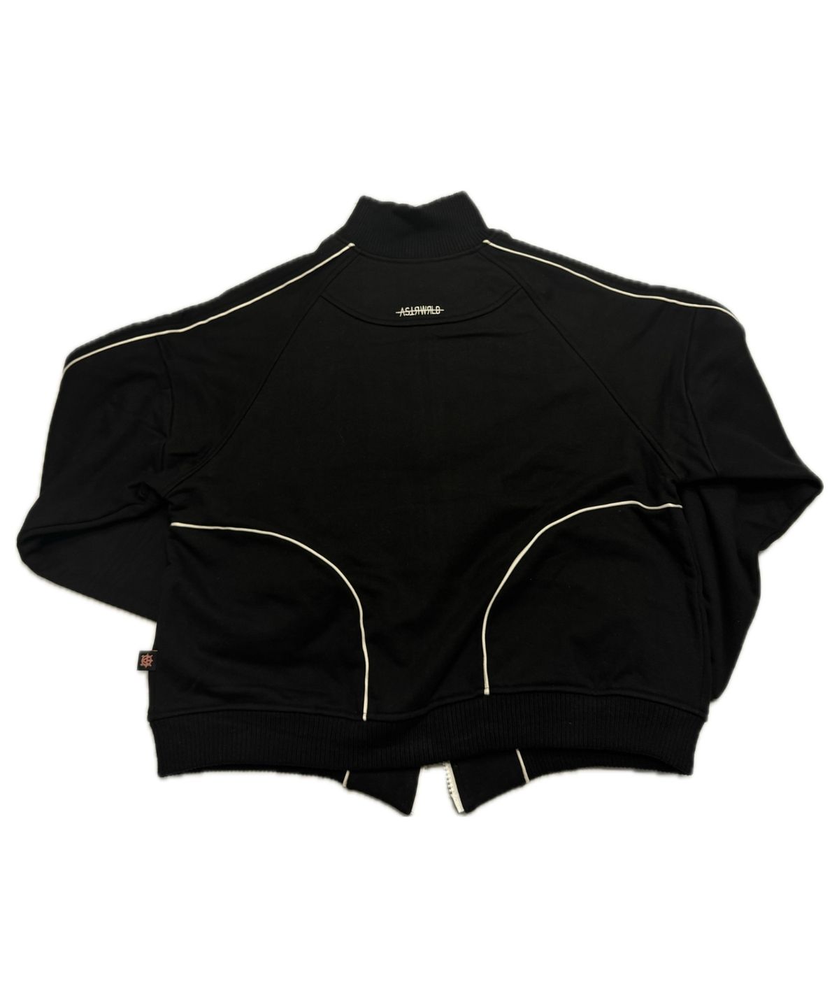 아스테르월드(ASTRWRLD) 크롭 트랙 집업 자켓 (블랙)