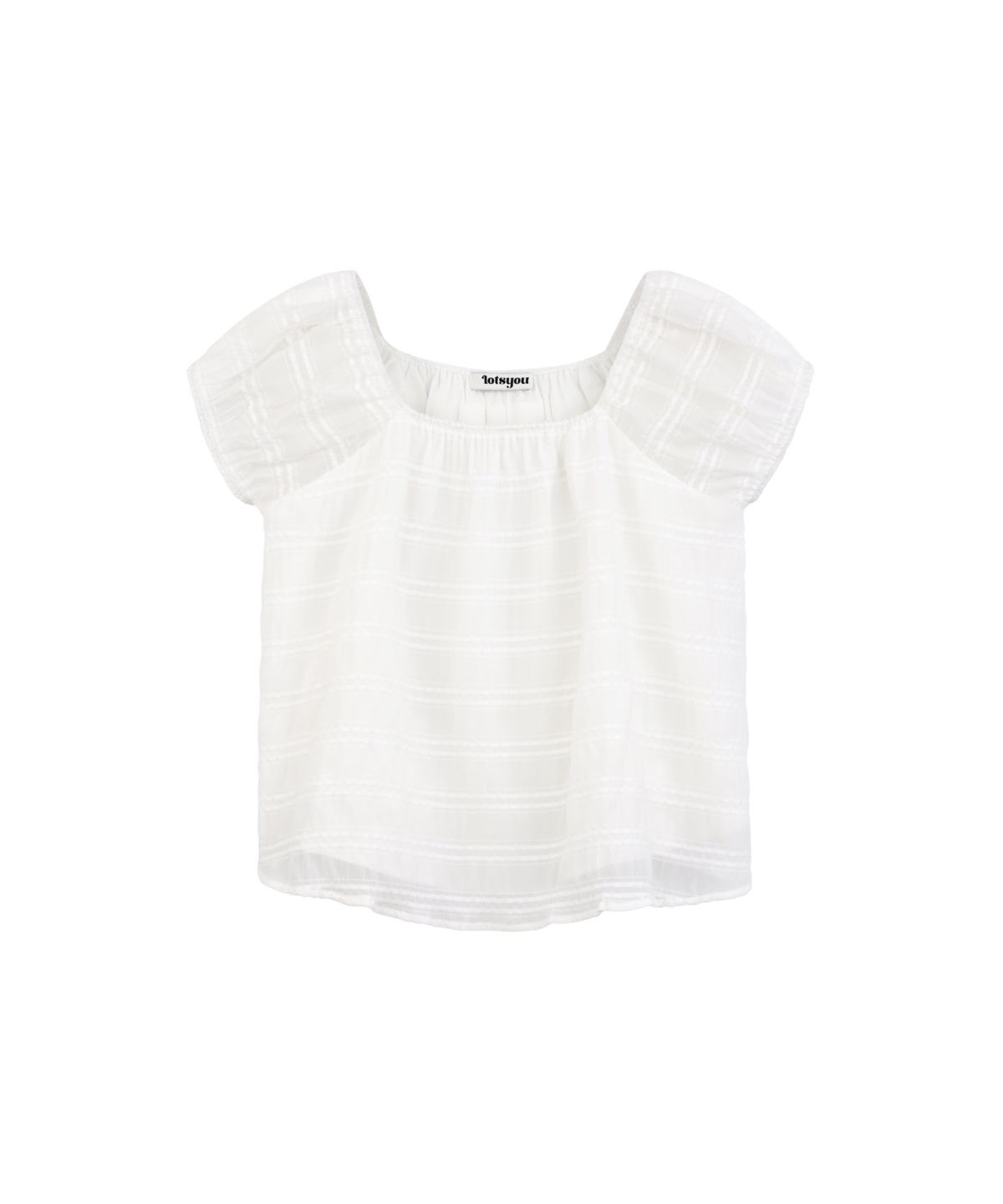 라츠유(LOTSYOU) LOTSYOU_Soft Haze Blouse WHITE