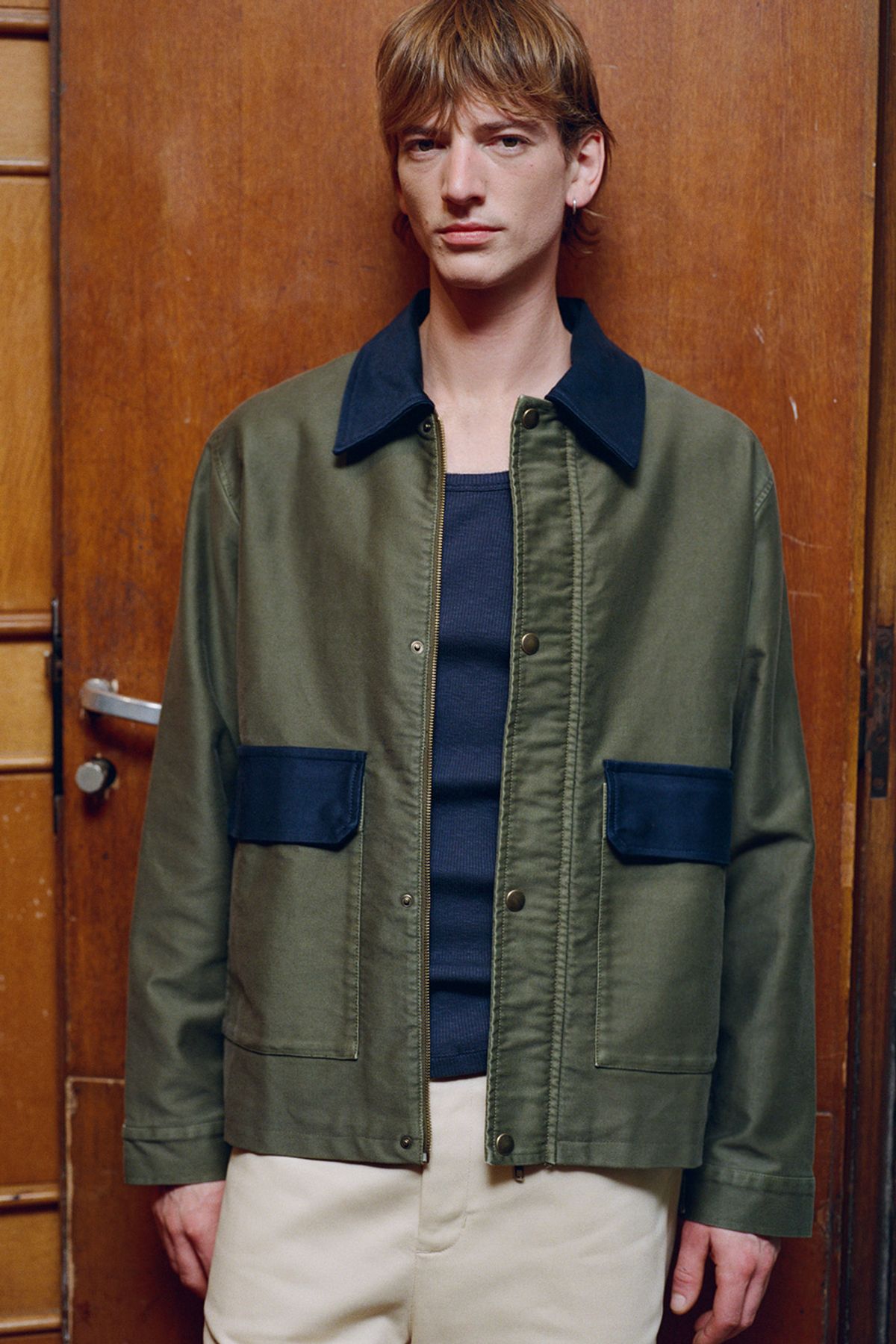 르몽생미셸(LE MONT ST MICHEL) VICOLAS – WORK JACKET_Khaki