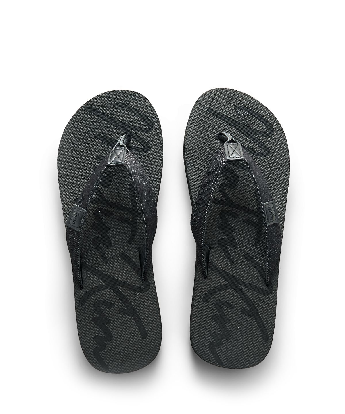 마뗑킴(MATIN KIM) MATIN DENIM LOOP FLIP FLOP IN BLACK