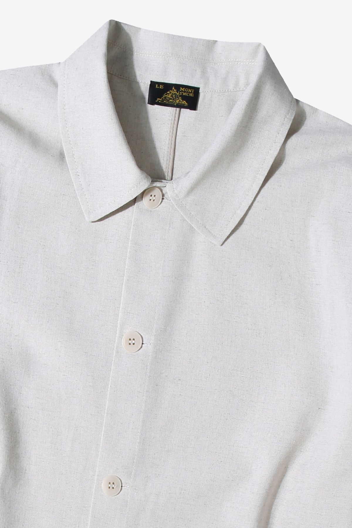 르몽생미셸(LE MONT ST MICHEL) Linen Pocket Shirt Jacket_Ivory