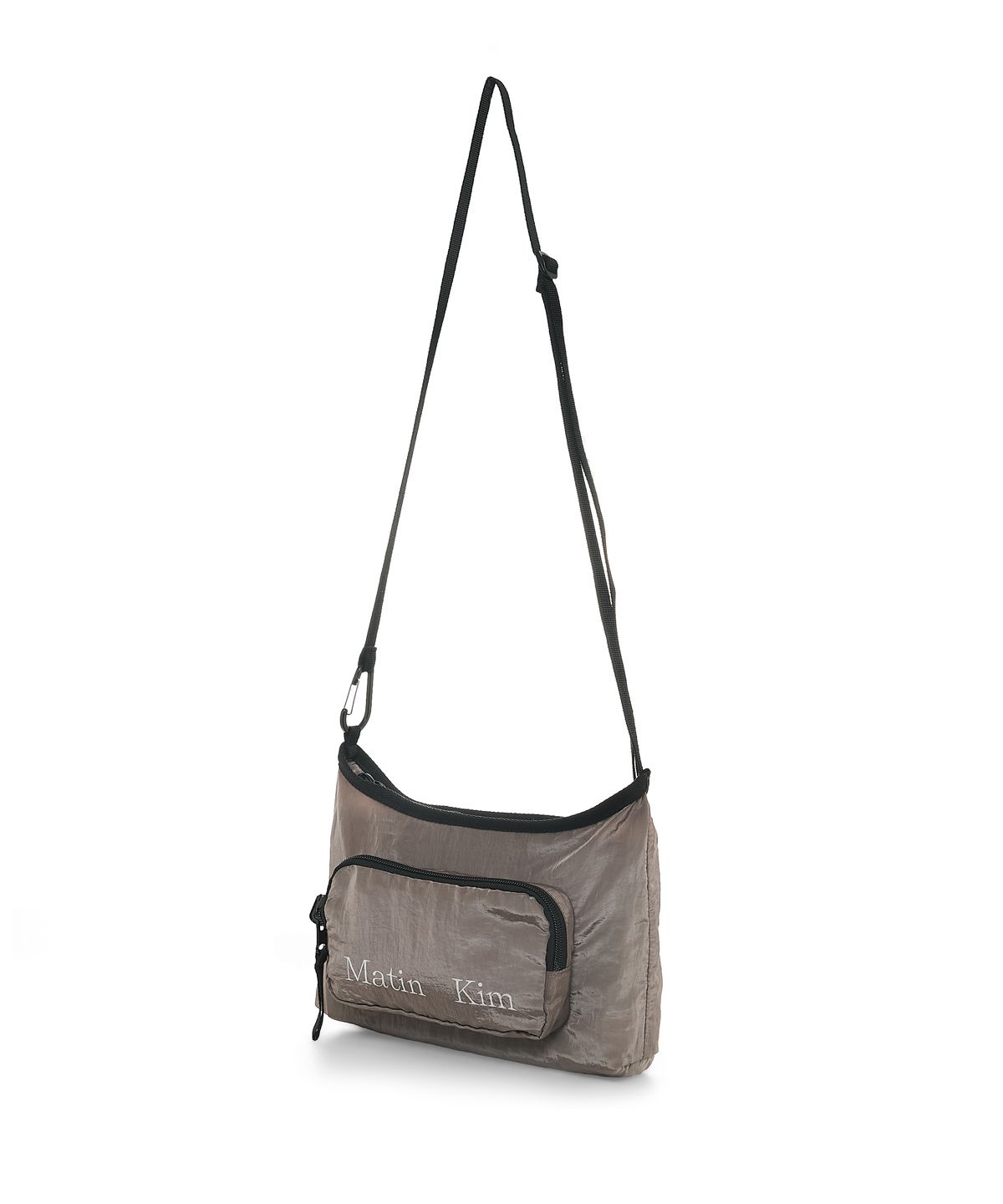 마뗑킴(MATIN KIM) PACKABLE CROSS POCKET BAG IN GREY