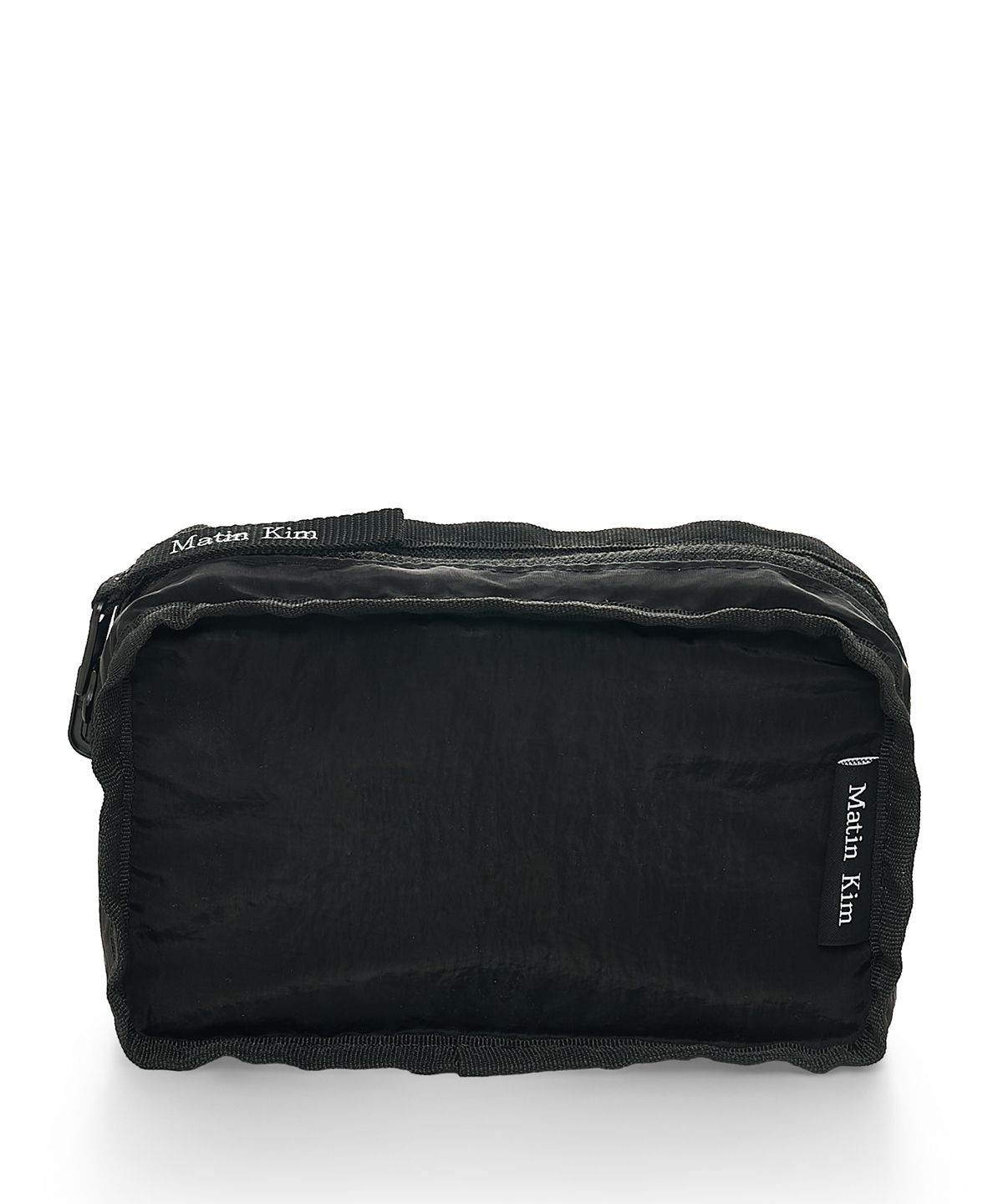 마뗑킴(MATIN KIM) PACKABLE CROSS POCKET BAG IN BLACK