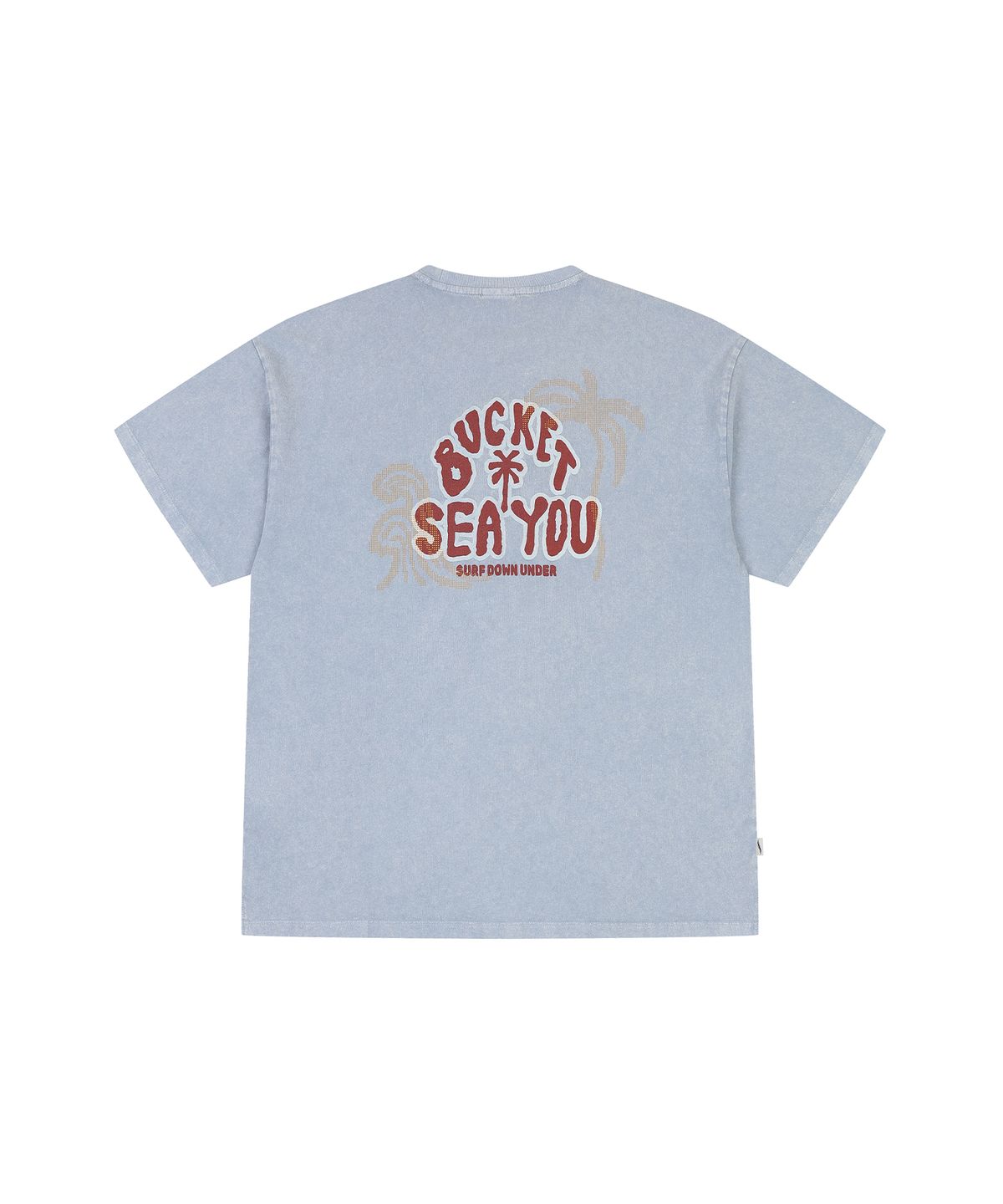 버킷(BUCKET) SEA YOU WAVE DYED T-SHIRT [SKY BLUE]
