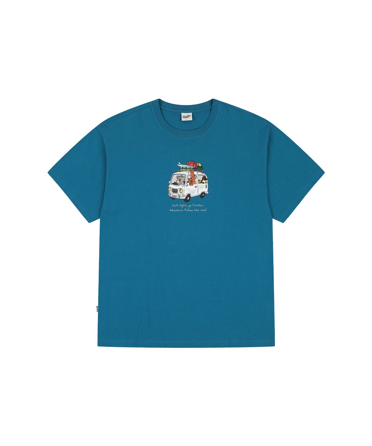 버킷(BUCKET) BCKT FAMILY CAMPER VAN T-SHIRT [BLUE GREEN]
